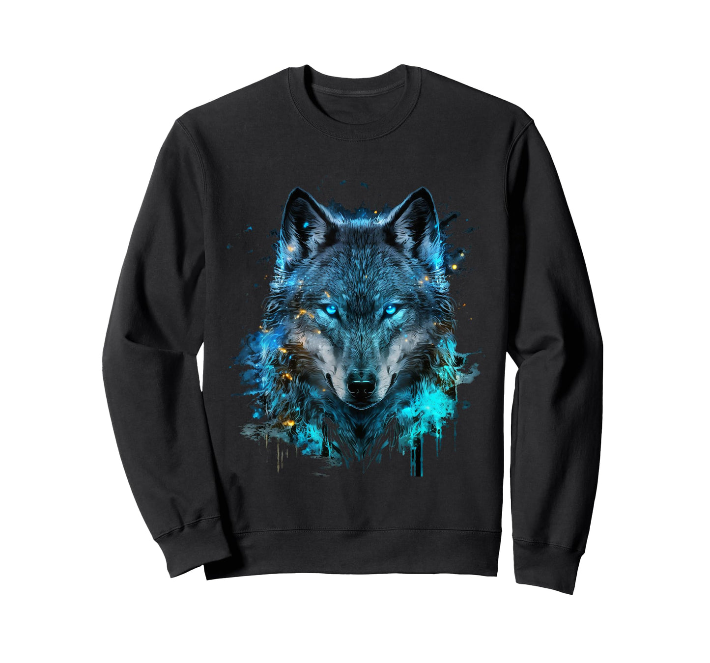 Wolf Art Abstract Wolf Face Wolves Animal Wolf Lover T-Shirt