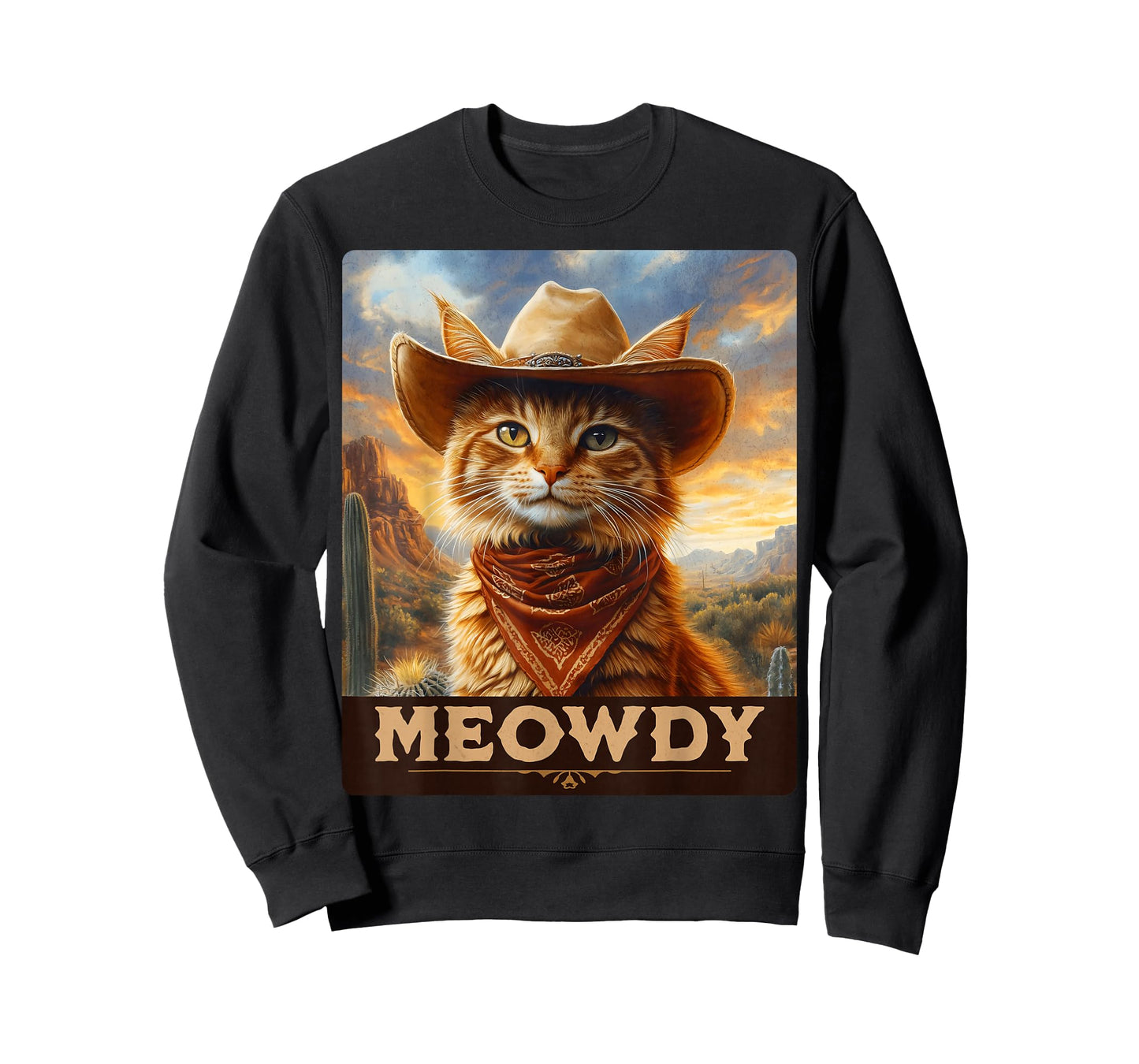 Meowdy, Cowboy: A Furry Friend in the Wild West, cat T-Shirt