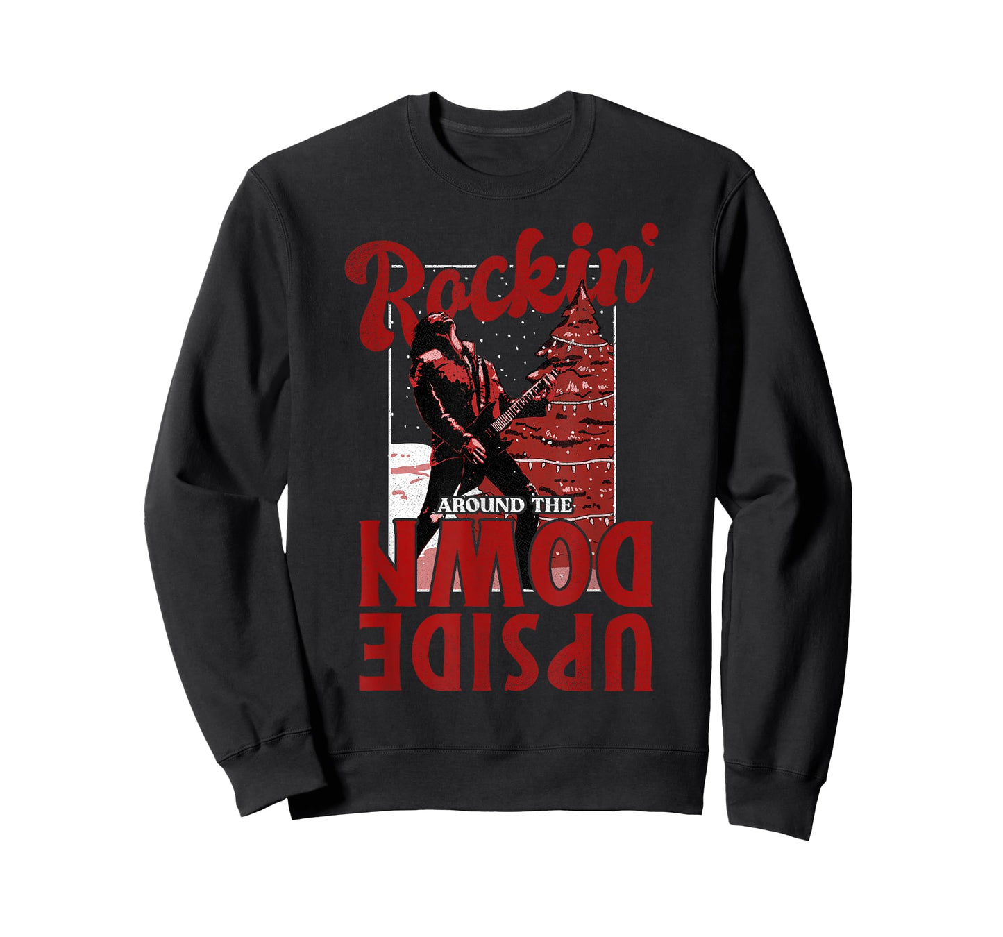 Stranger Things Christmas Eddie Munson Rockin' Upside Down T-Shirt