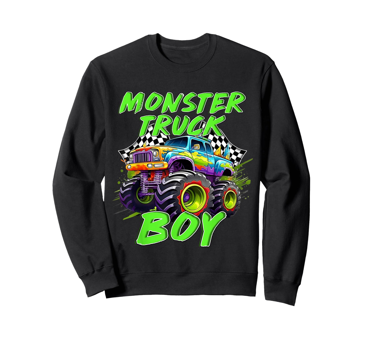 Monster Truck Boy Kids Family Matching Monster Truck Party T-Shirt