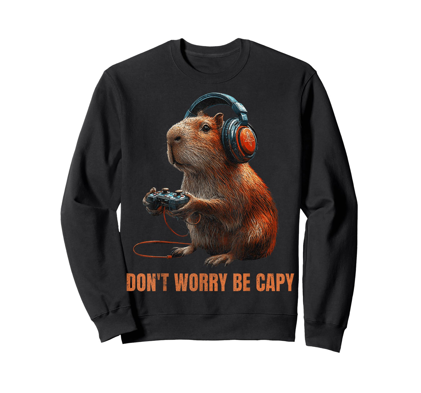 Capybara Don'T Worry Be Capy Video Game Funny Retro Vintage T-Shirt