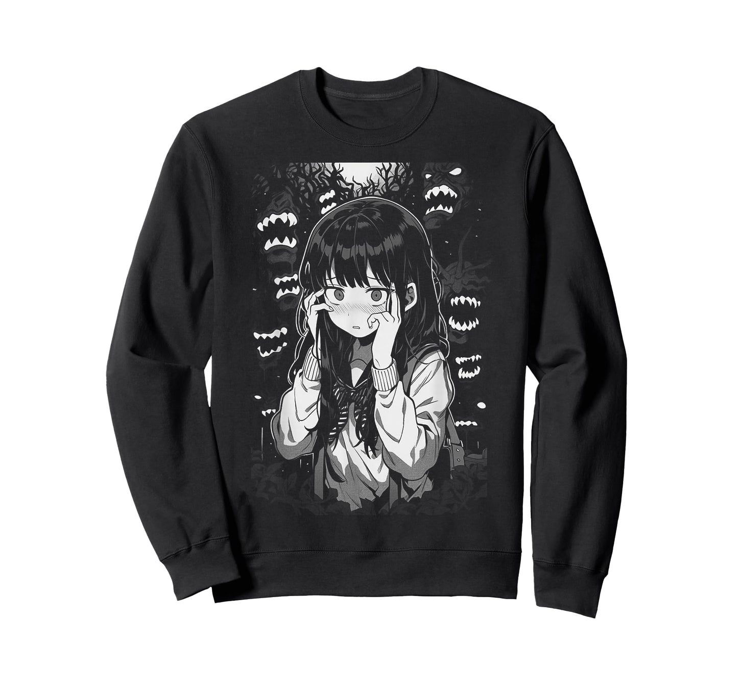 Horror Anime Manga Harajuku Gothic Grunge Aesthetic | Egirl T-Shirt