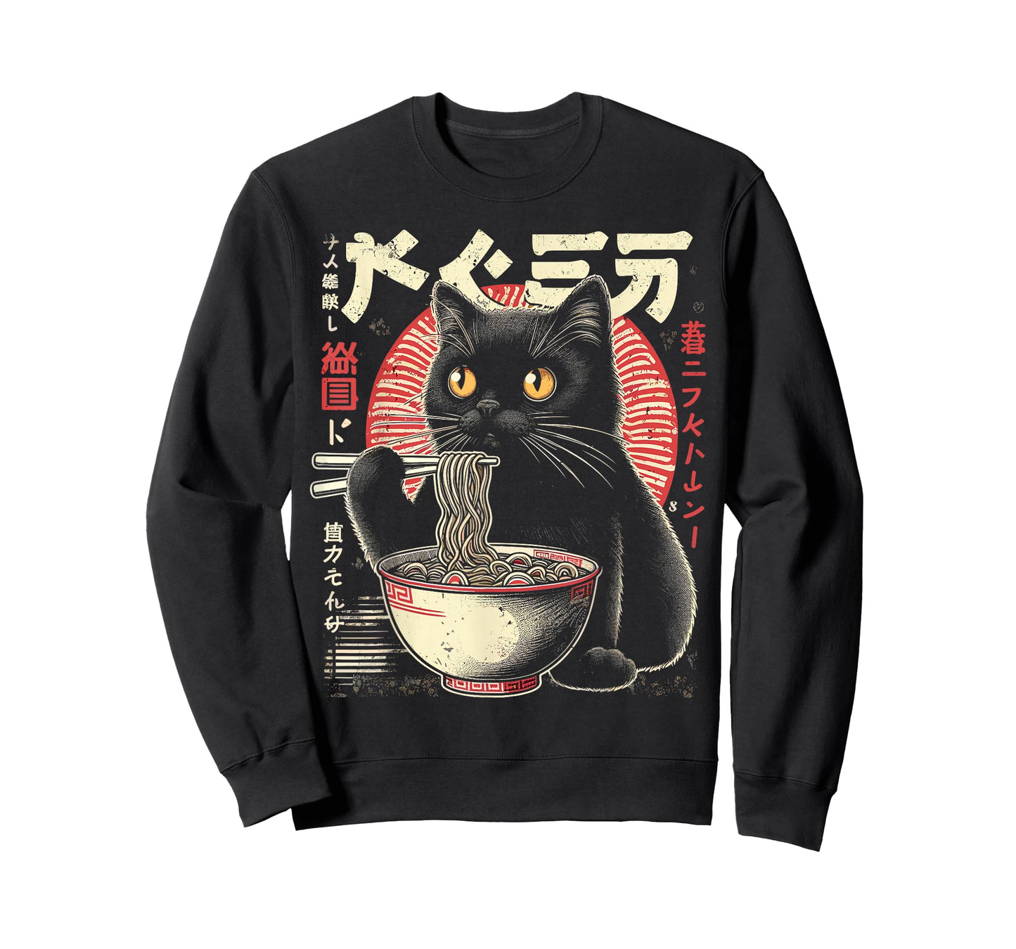 Anime Cat Ramen Japanese Cute Kawaii Cats T-Shirt