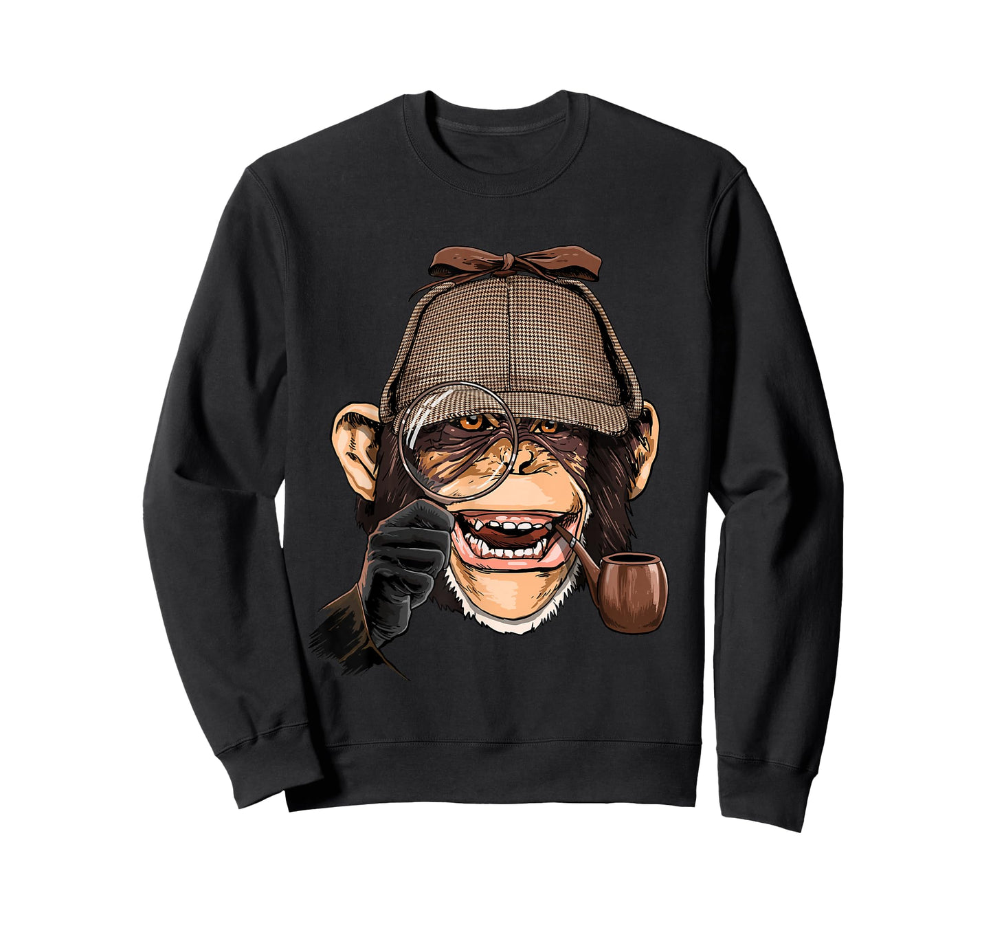 Chimpanzee Detective Great Ape Chimp Primate Animal Lover T-Shirt