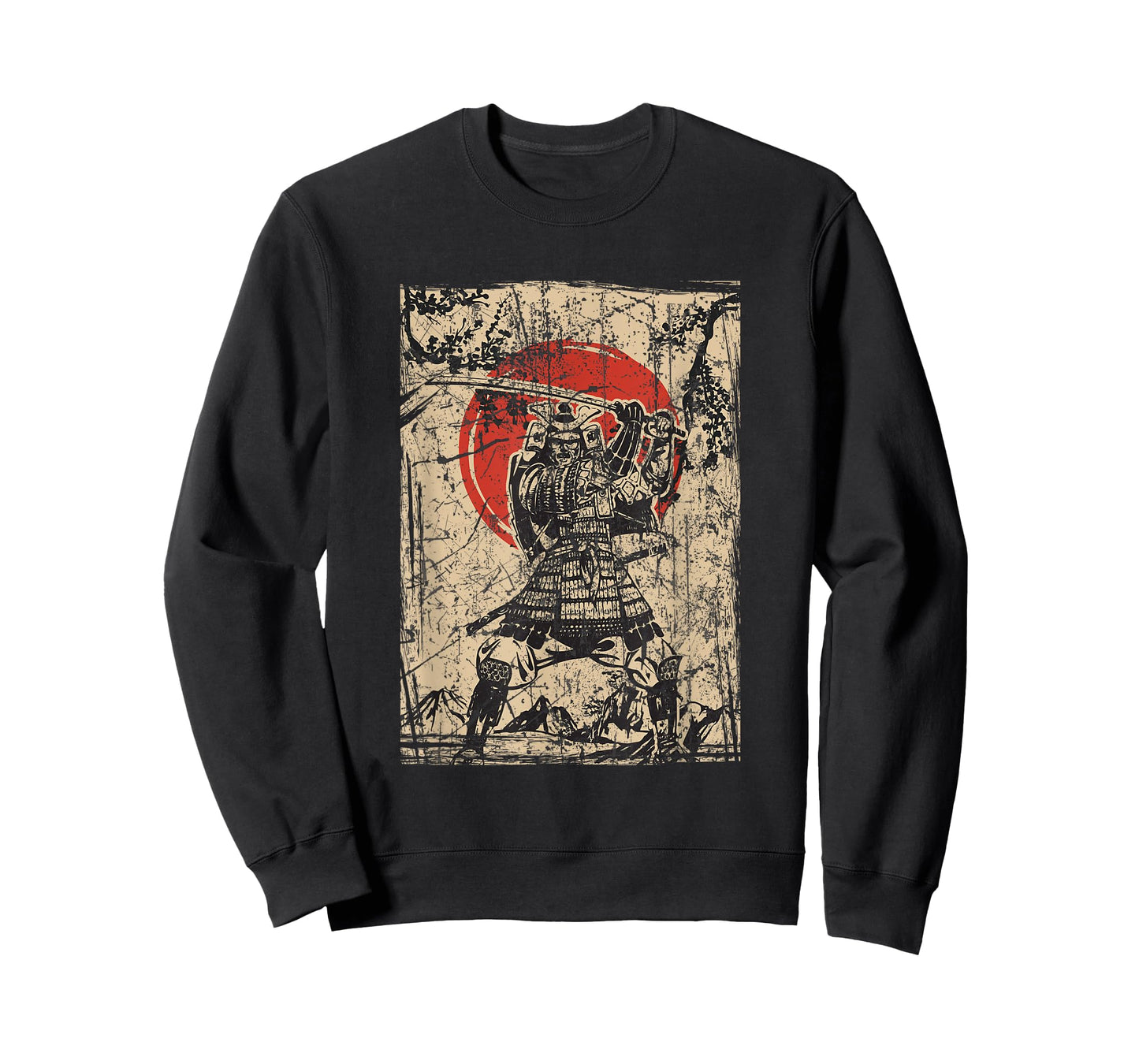 Japanese Culture red moon Samurai Warrior bushido code T-Shirt