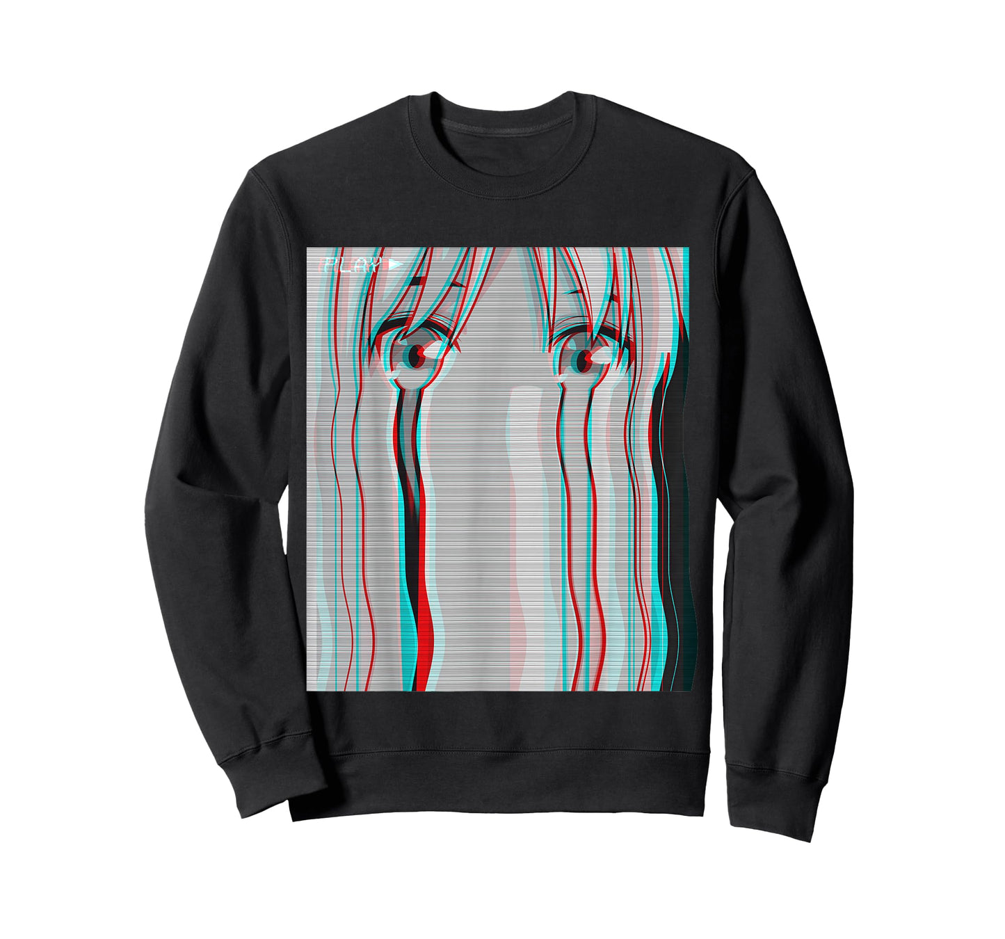 Vaporwave Aesthetic Sad Anime Girl Anime Eyes Eboy Egirl T-Shirt