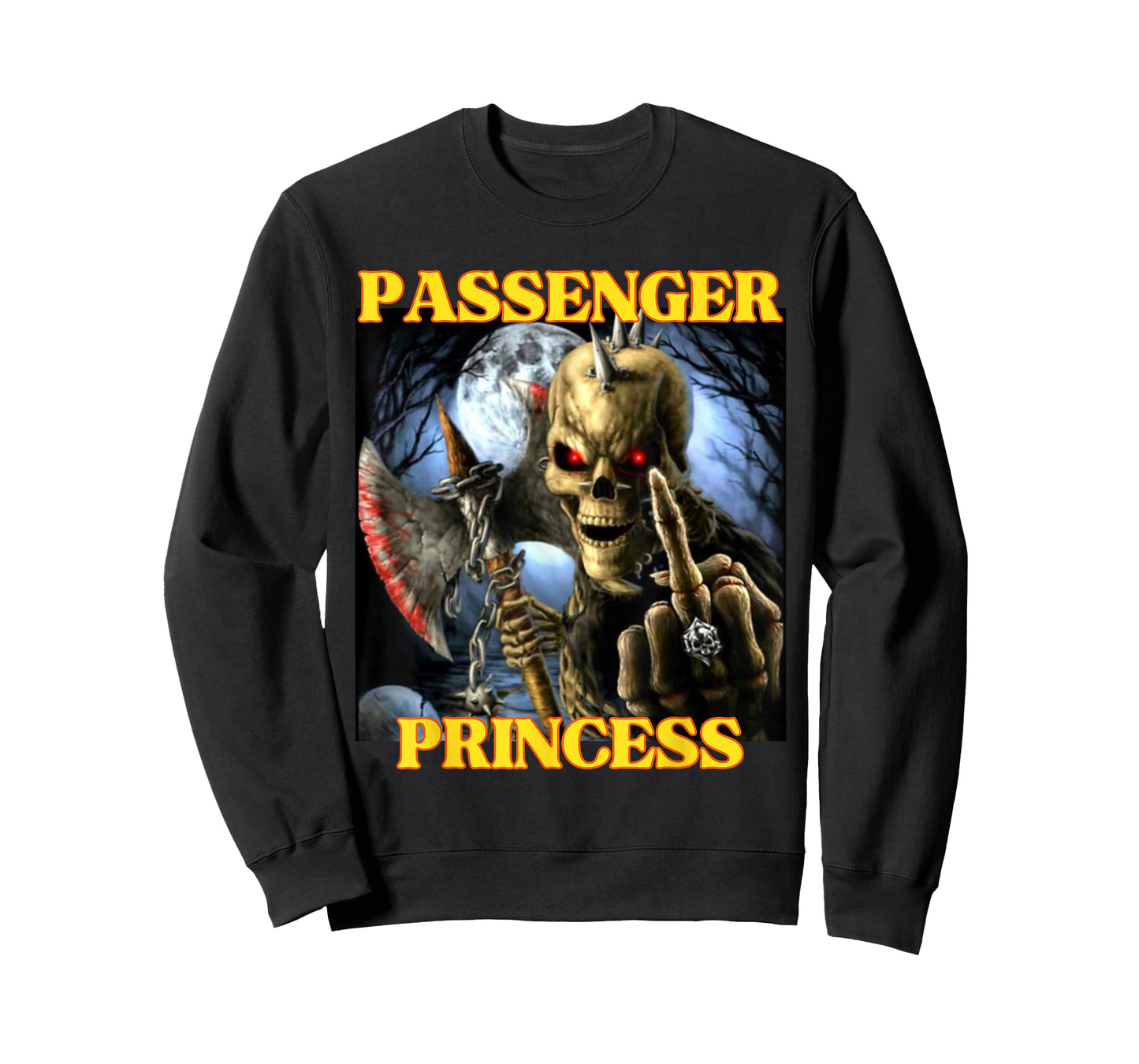 I Heart Passenger Princess Funny Hard Skeleton Meme T-Shirt
