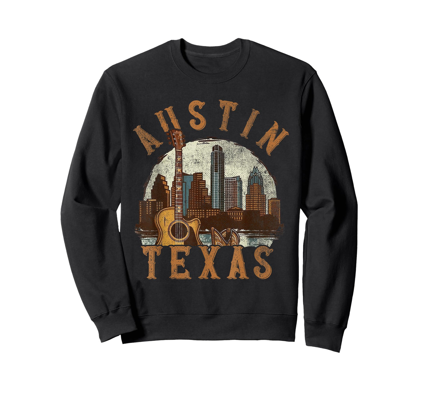 Austin Texas TX | Guitar Skyline T-Shirt