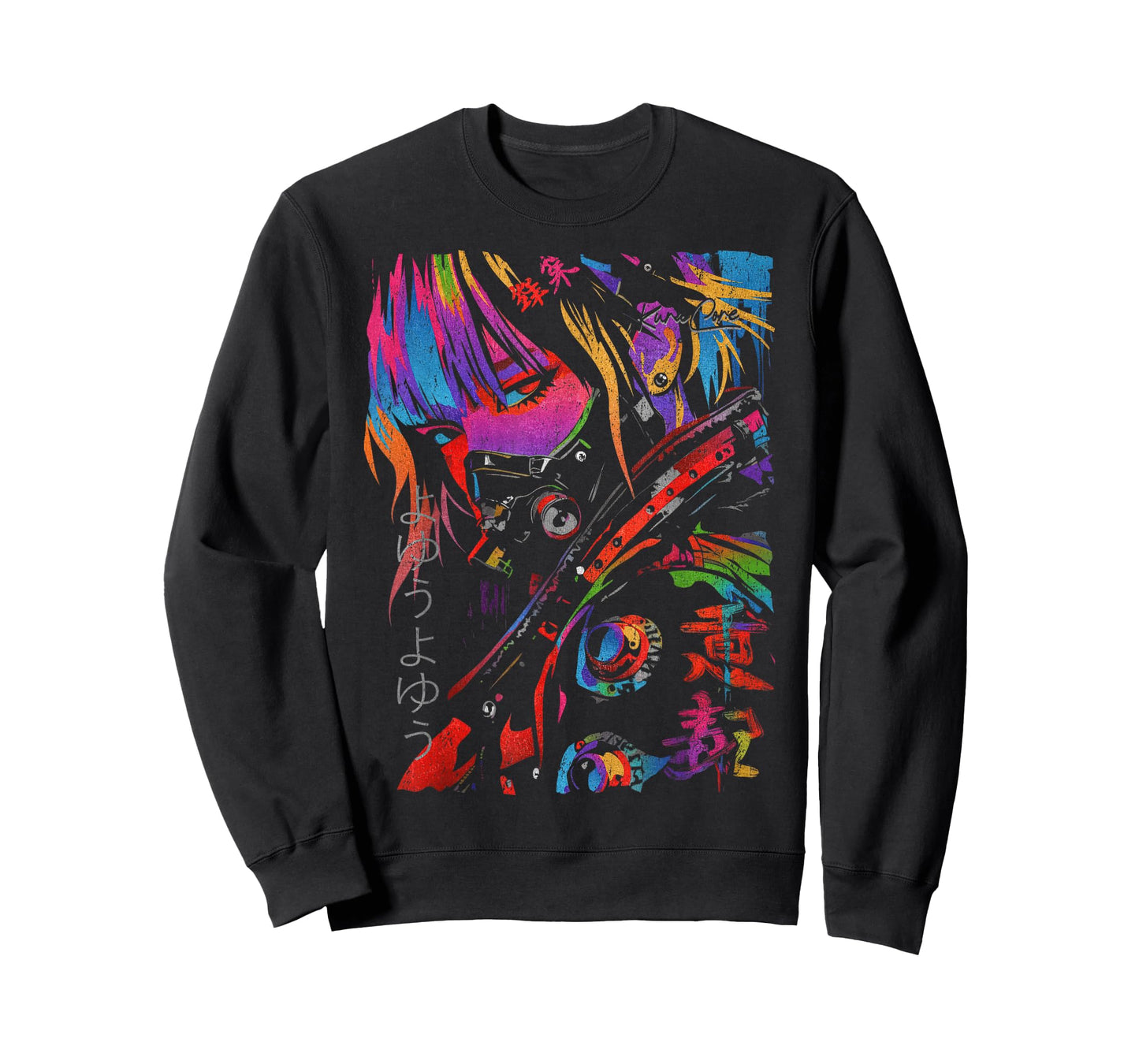 Japanese Streetwear Cyberpunk Y2K Techwear Retro Manga Anime T-Shirt