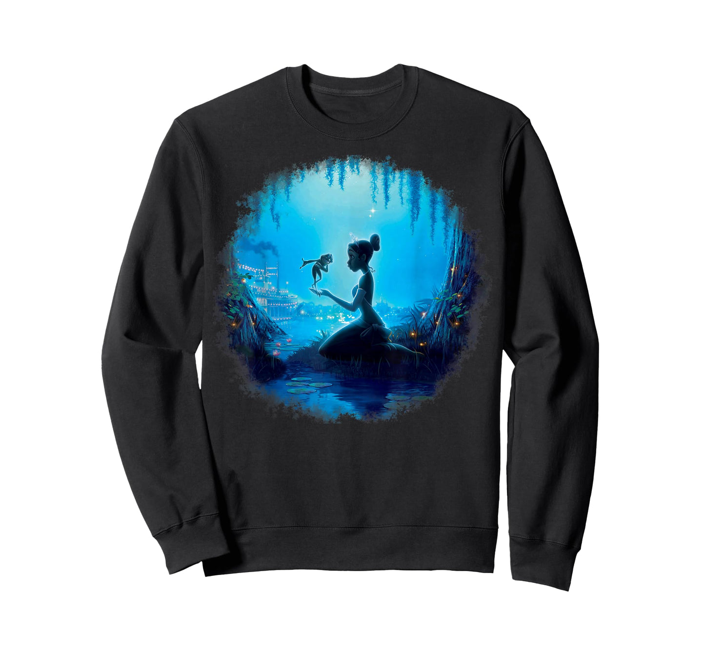 Disney Princess and The Frog Swamp Night Graphic T-Shirt T-Shirt