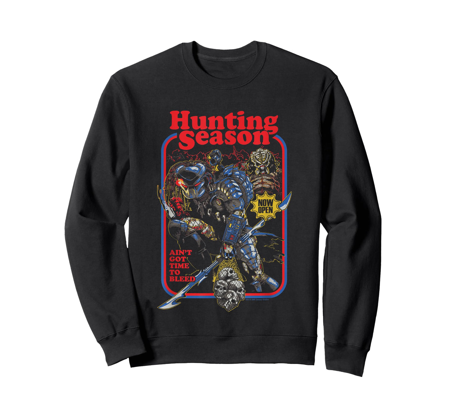 Predator Hunting Season Ain't Got Time To Bleed Retro Poster T-Shirt