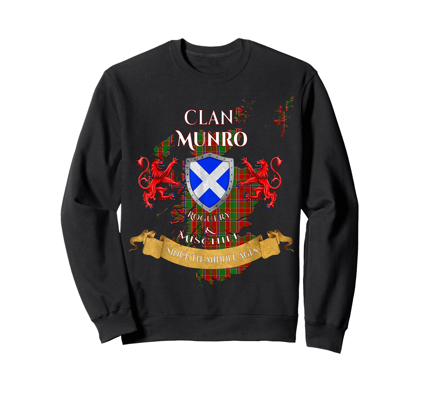 Munro Scottish Family Clan Middle Ages Mischief T-Shirt