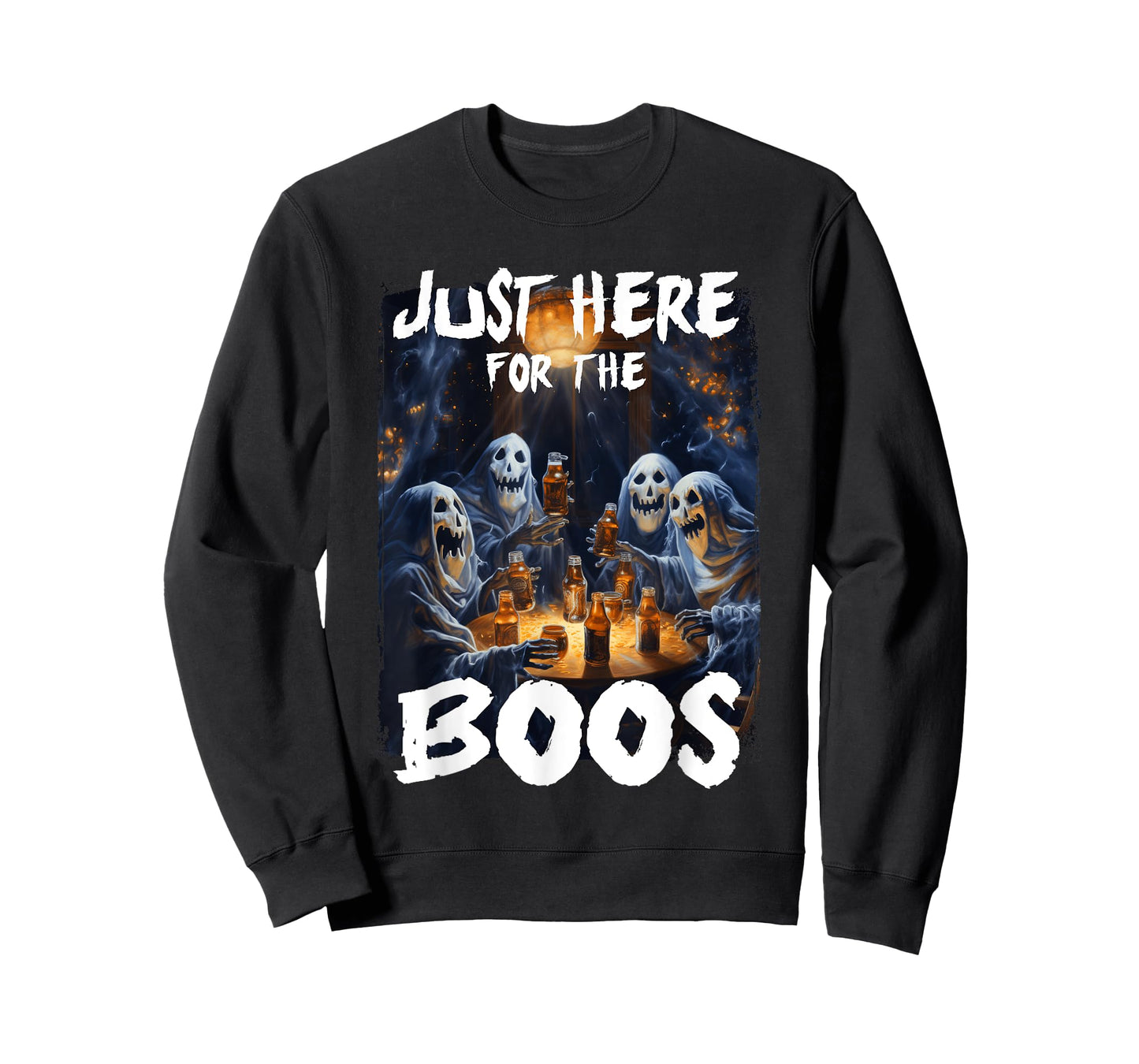 I'm Just Here For The Boos Ghost Funny Men Women Halloween T-Shirt