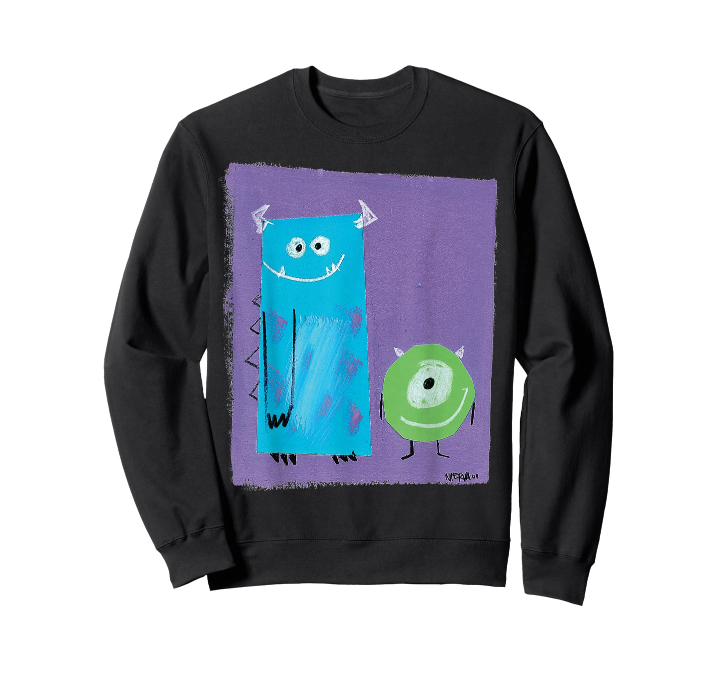 Disney Pixar Monsters University Sulley & Mike Fine Art Duo T-Shirt