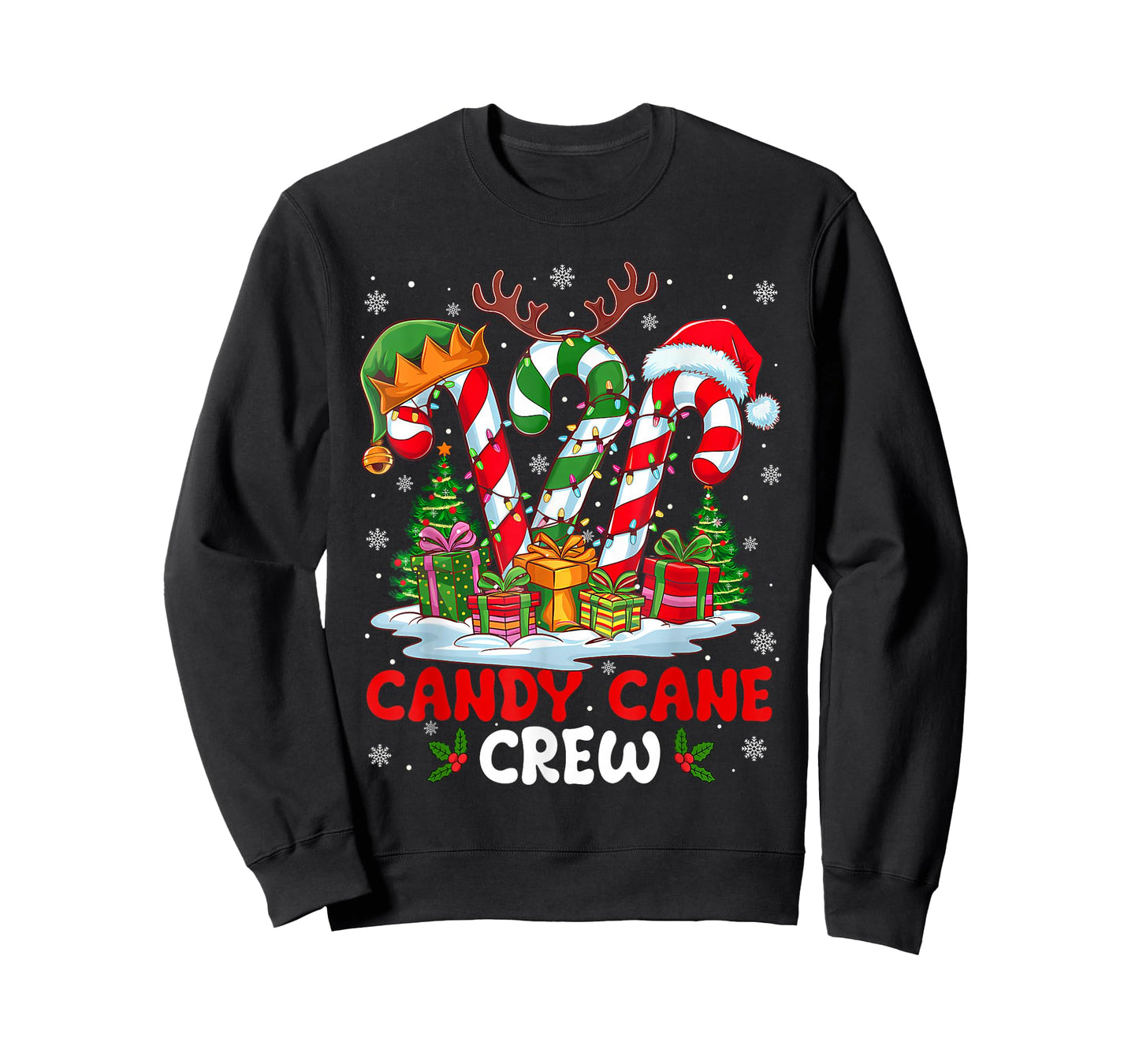 Candy Cane Crew Christmas Xmas Love Candy Boys Girls Kids T-Shirt