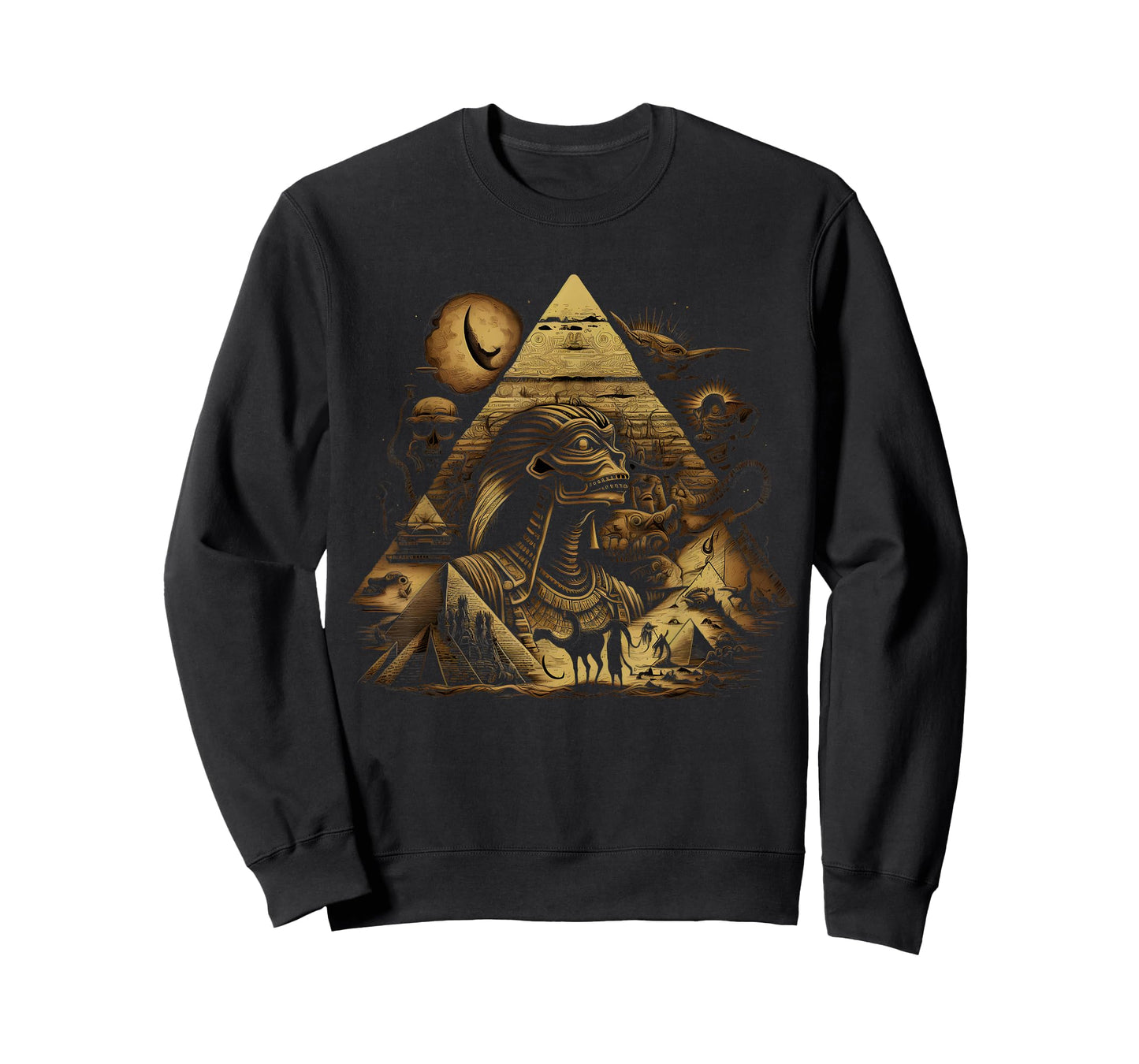 Ancient Egyptian Pyramids Aliens Space UFO Science T-Shirt