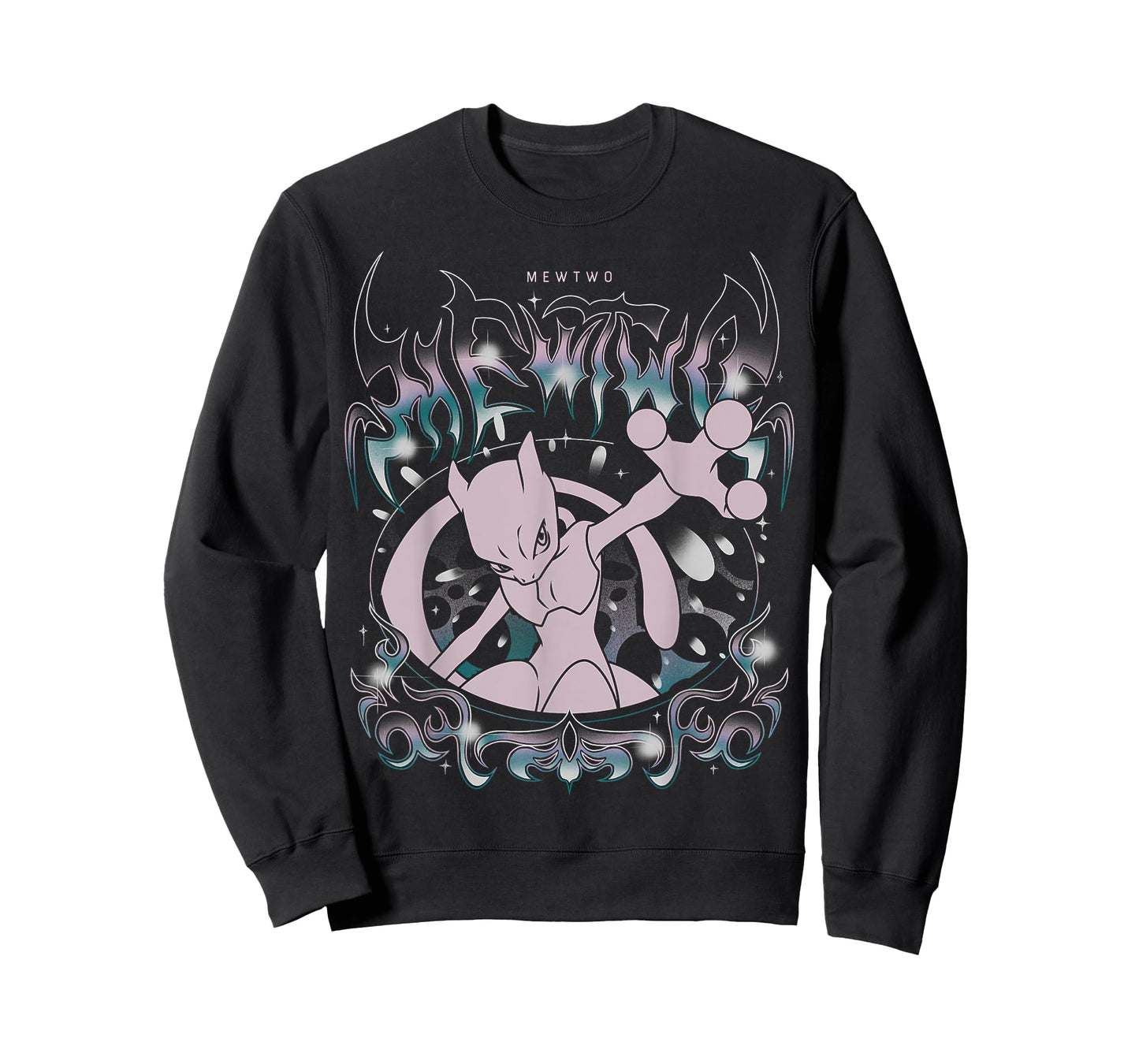 Pokémon - Mewtwo Grunge Oversized T-Shirt