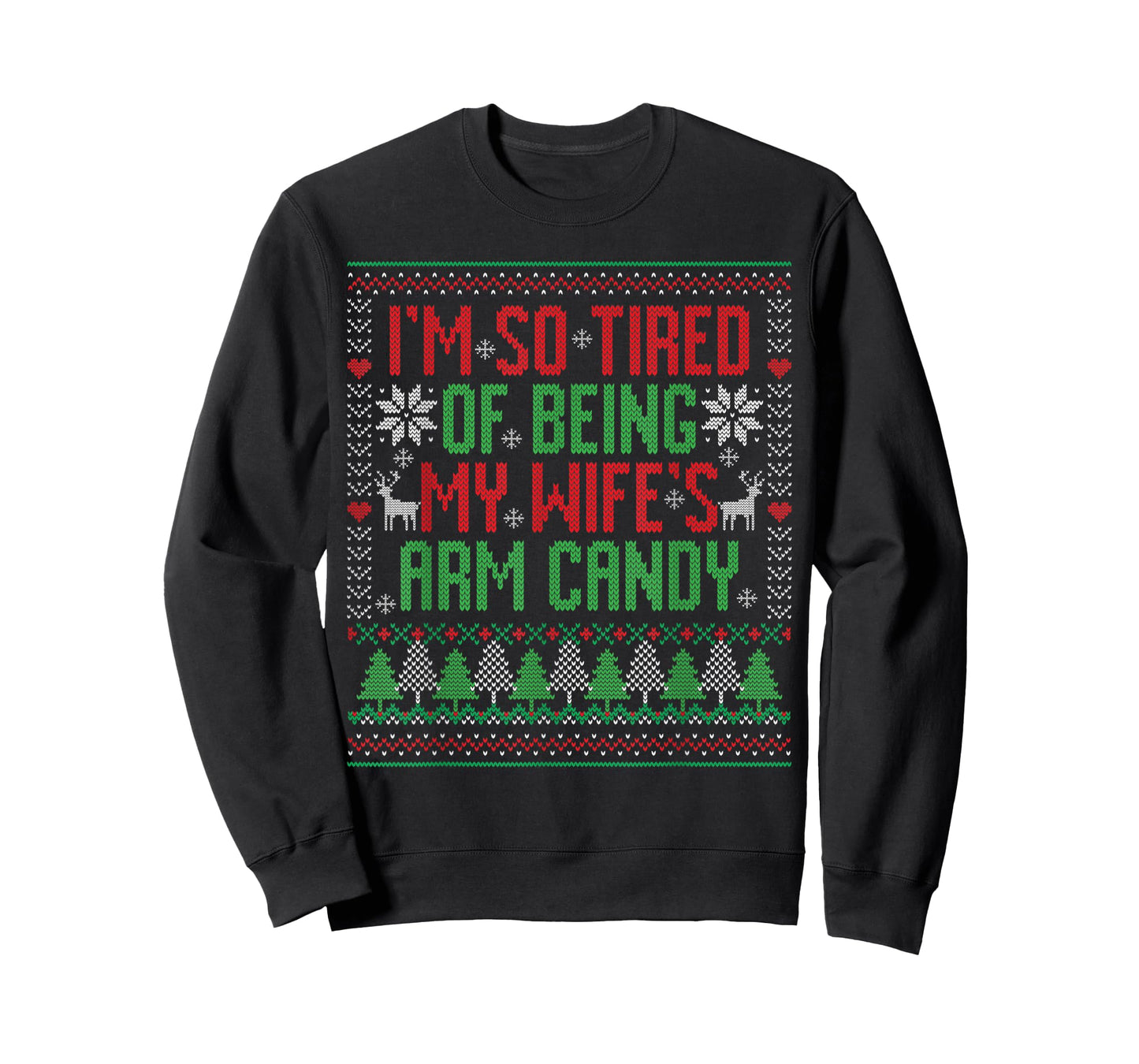 Mens Funny Christmas Arm Candy Christmas Pajama Husband Gift T-Shirt
