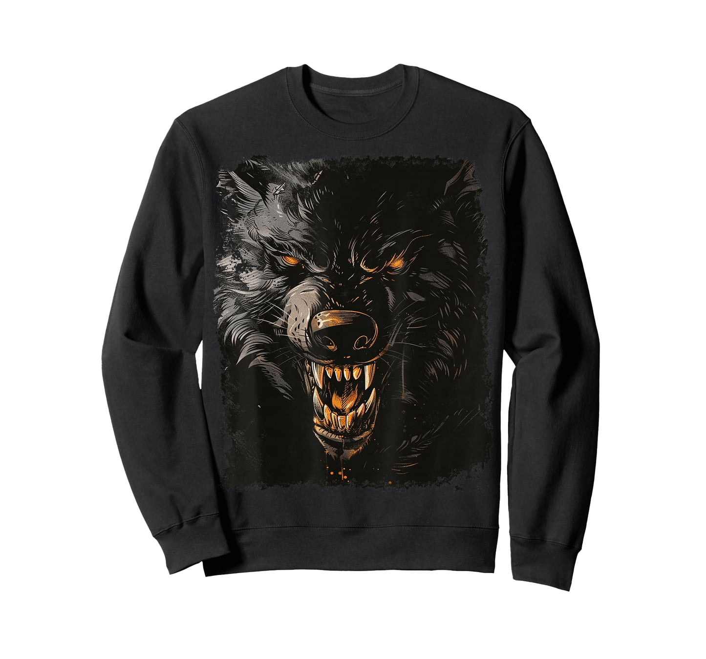 Halloween Design Black Werewolf T-Shirt