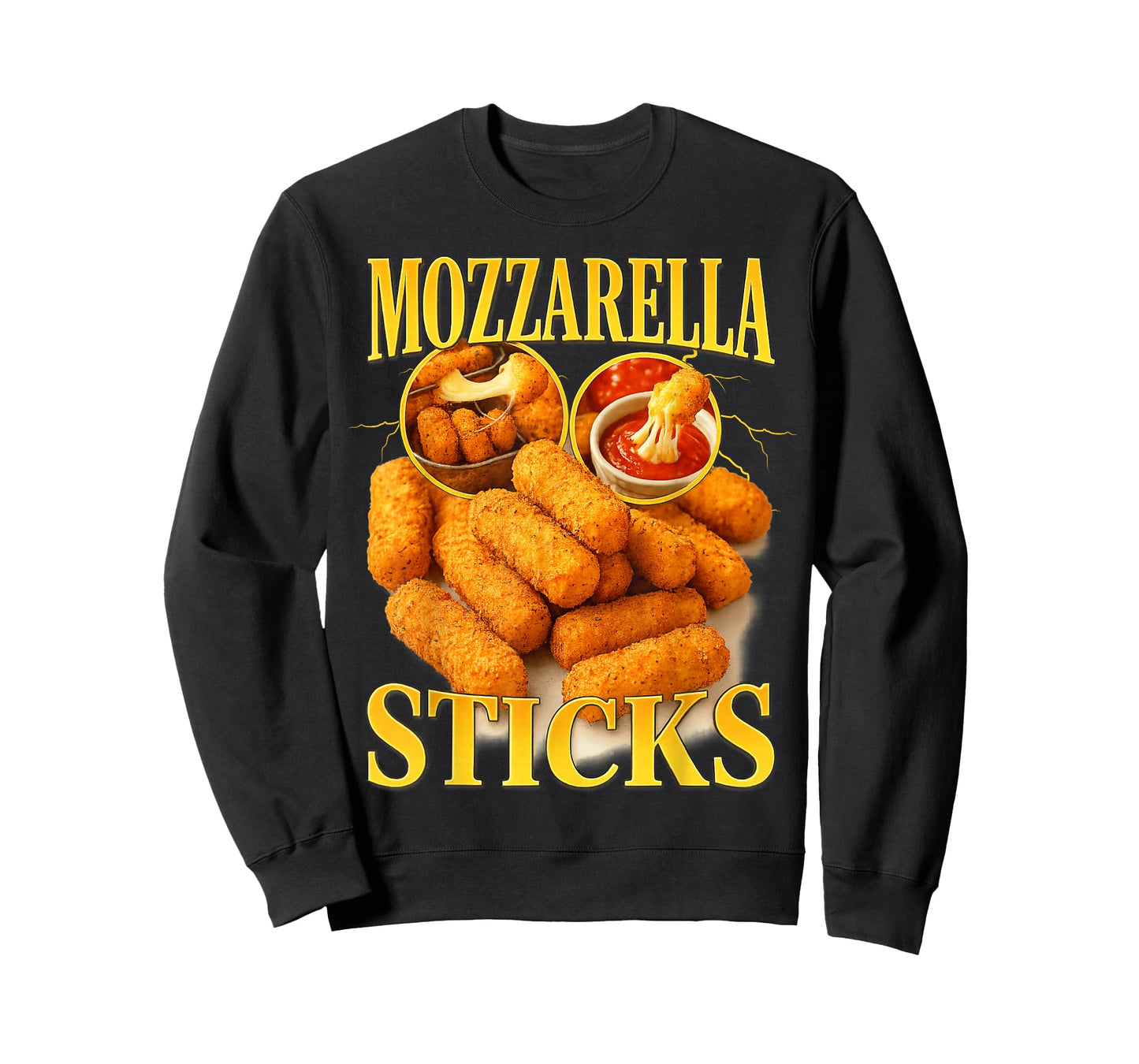Mozzarella Sticks Funny Cheese Bootleg Funny 90s Memes T-Shirt