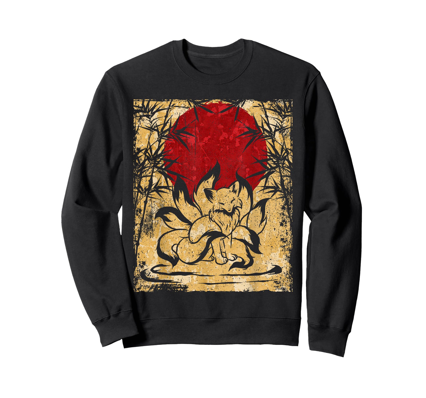 Nine-tailed fox Japanese retro art T-Shirt