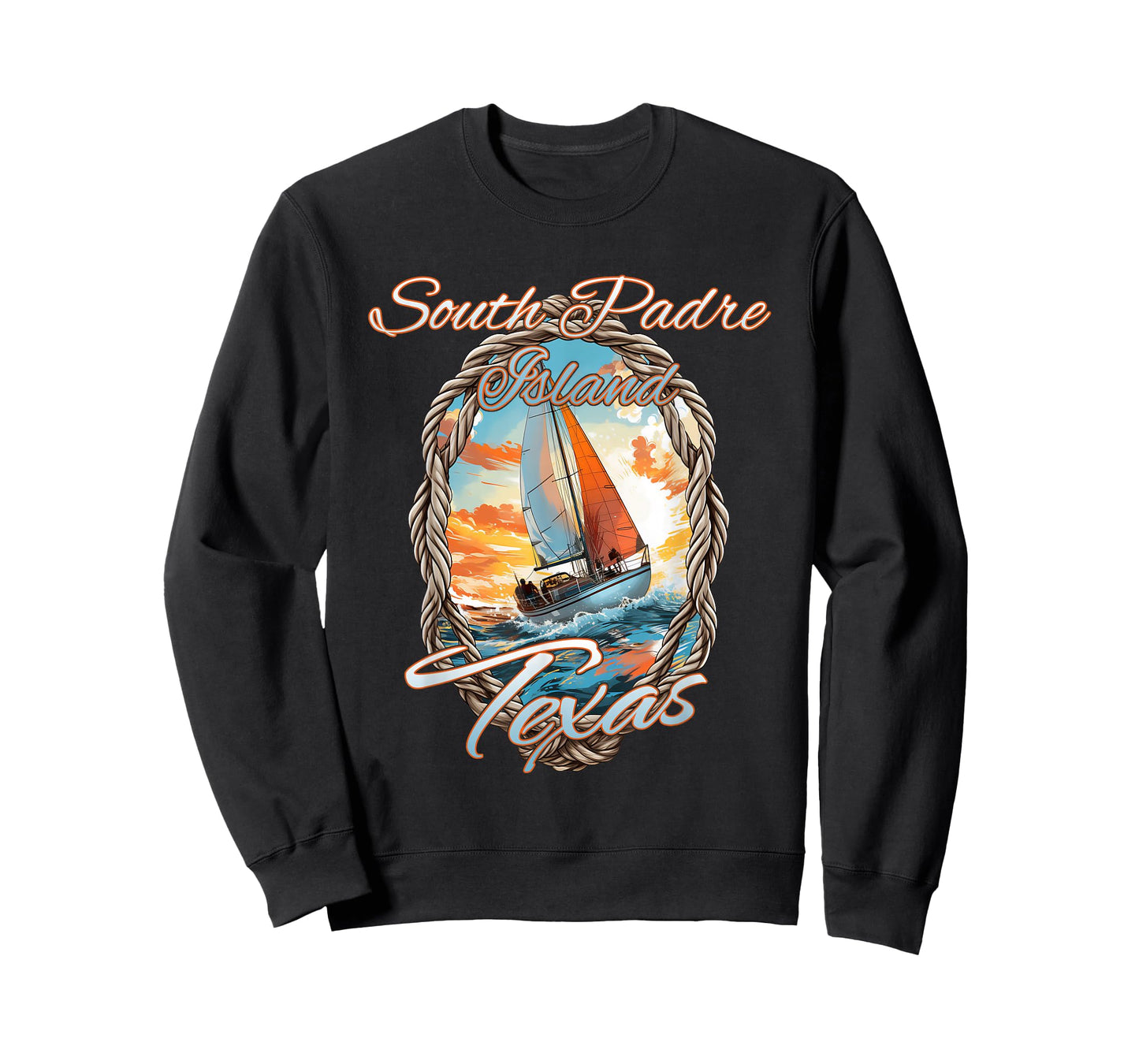 Sailing South Padre Island Texas Sea and Sunshine T-Shirt