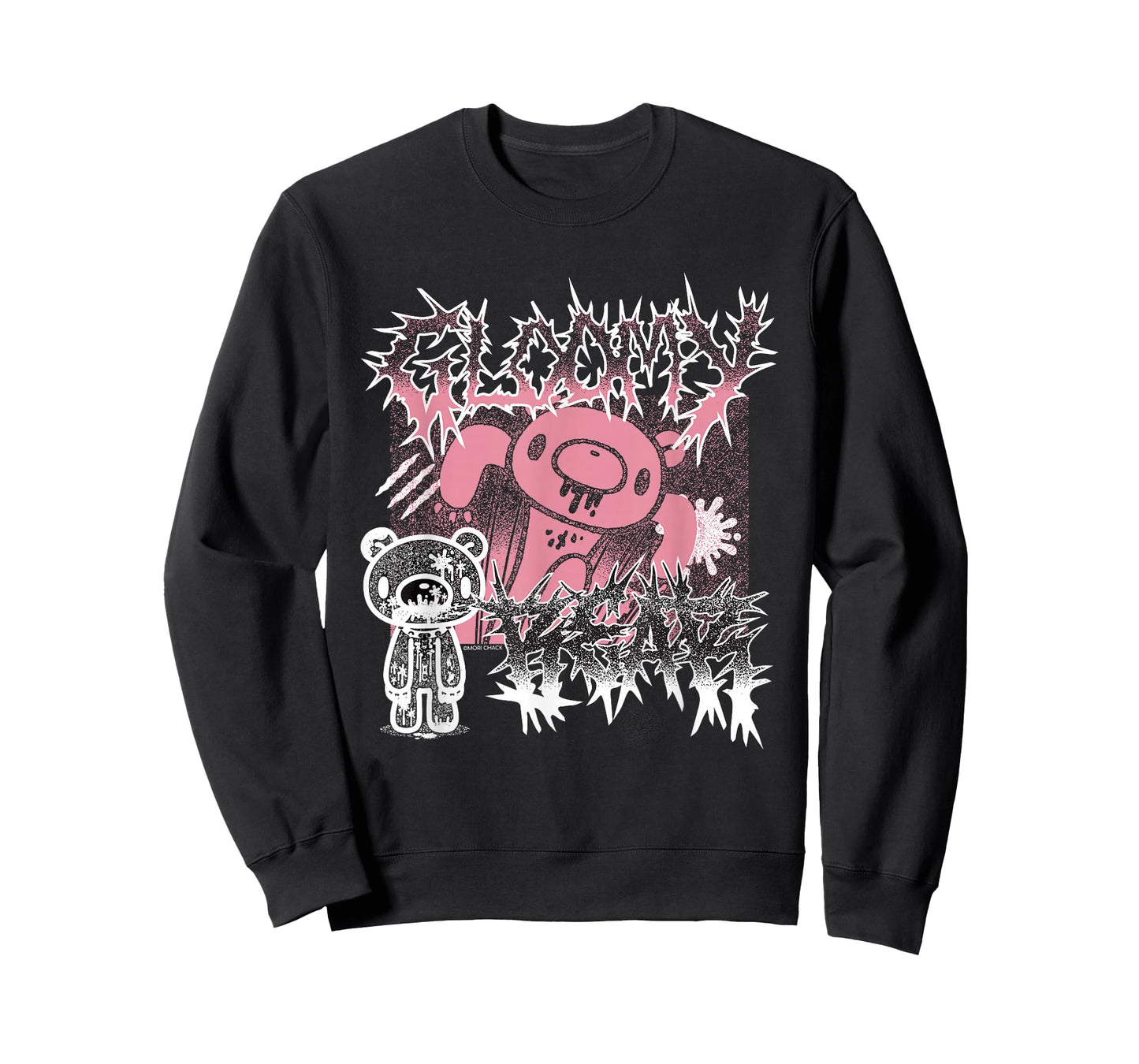 Gloomy Bear The Naughty Grizzly Metal Band Text Anime Manga T-Shirt