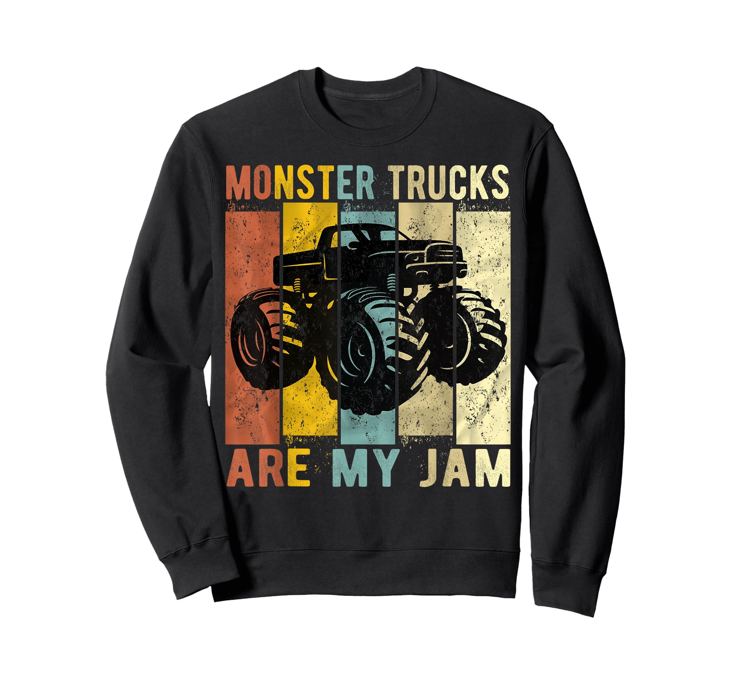 Monster Trucks Are My Jam Vintage Retro Monster Truck T-Shirt