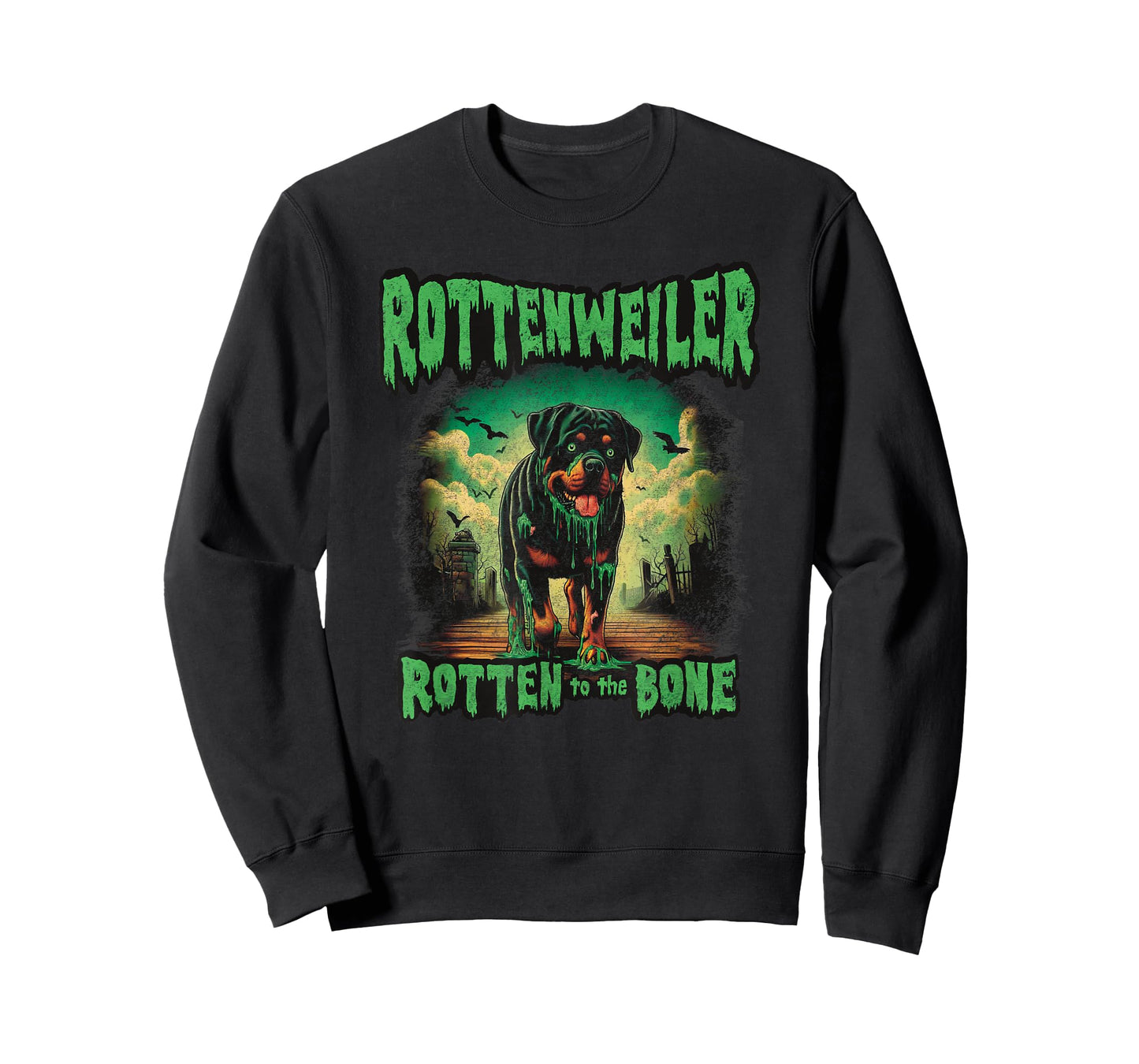 Zombie Rottweiler Jowls, Halloween Rottie, Rottenweiler Dog T-Shirt