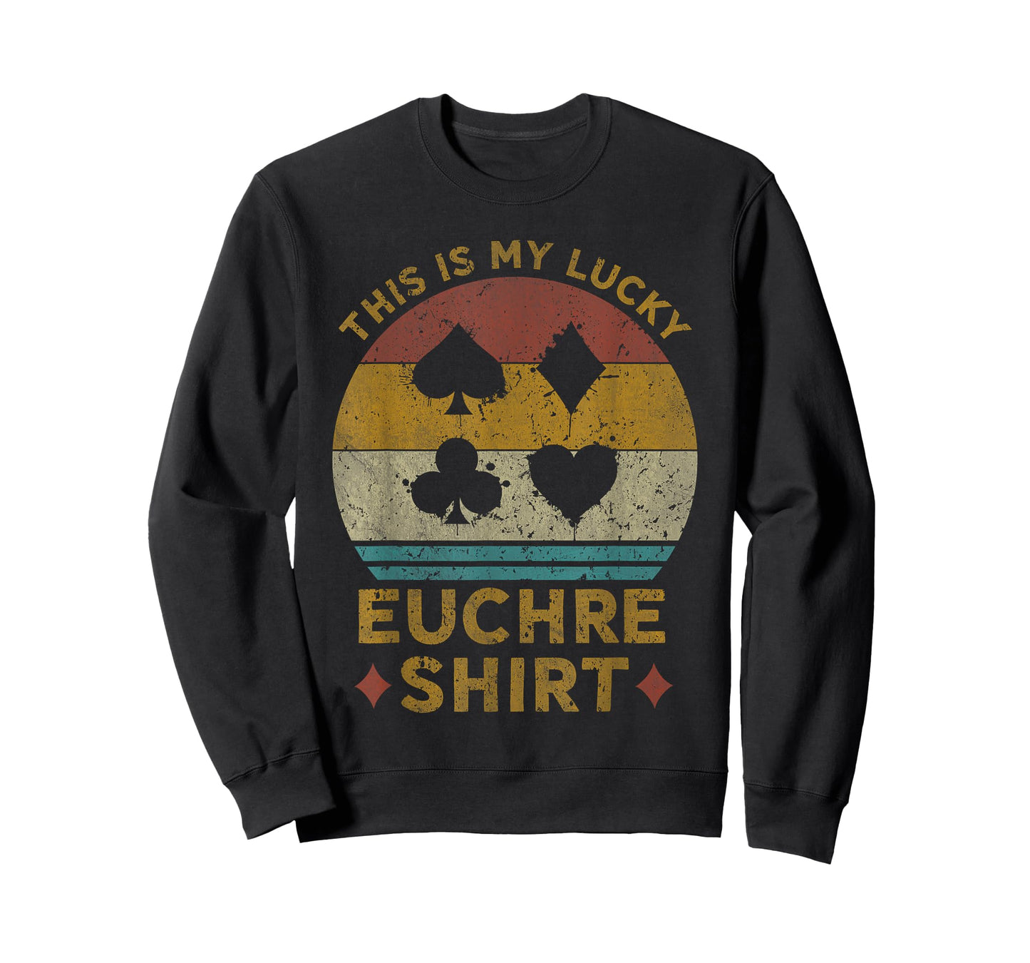 This Is My Lucky Euchre Shirt Vintage Euchre Card Game T-Shirt