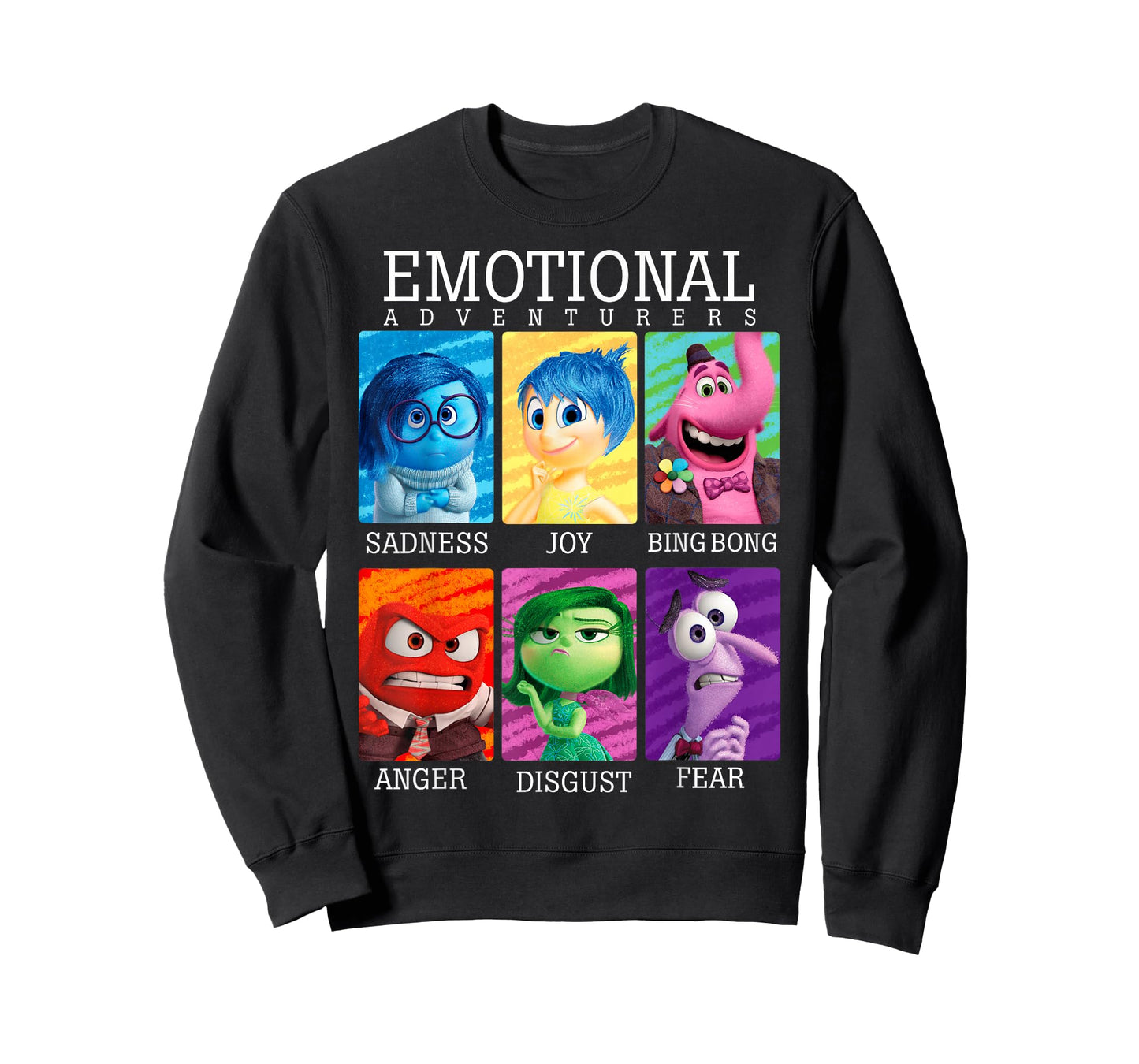 Disney Pixar Inside Out Emotions Yearbook Group T-Shirt T-Shirt Small