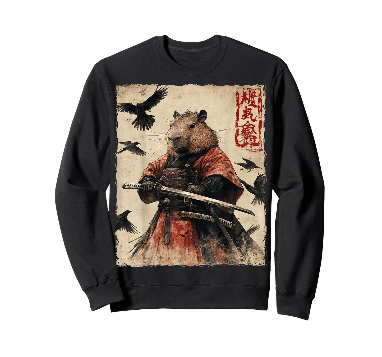 Capybara Samurai Graphic Japanese Warrior Anime T-Shirt