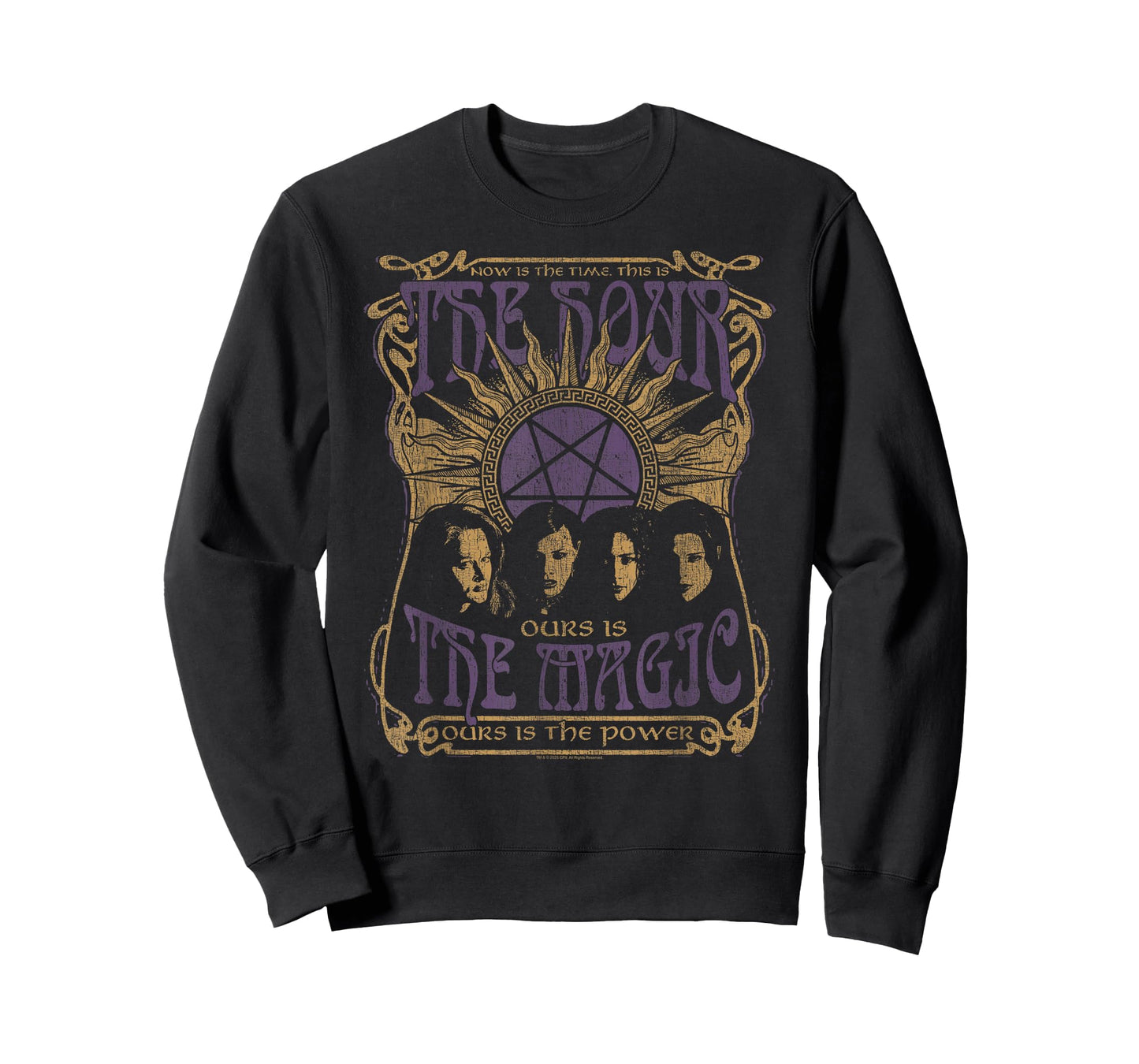 The Craft Now is The Hour Retro Psychedelic Text 90's Movie T-Shirt