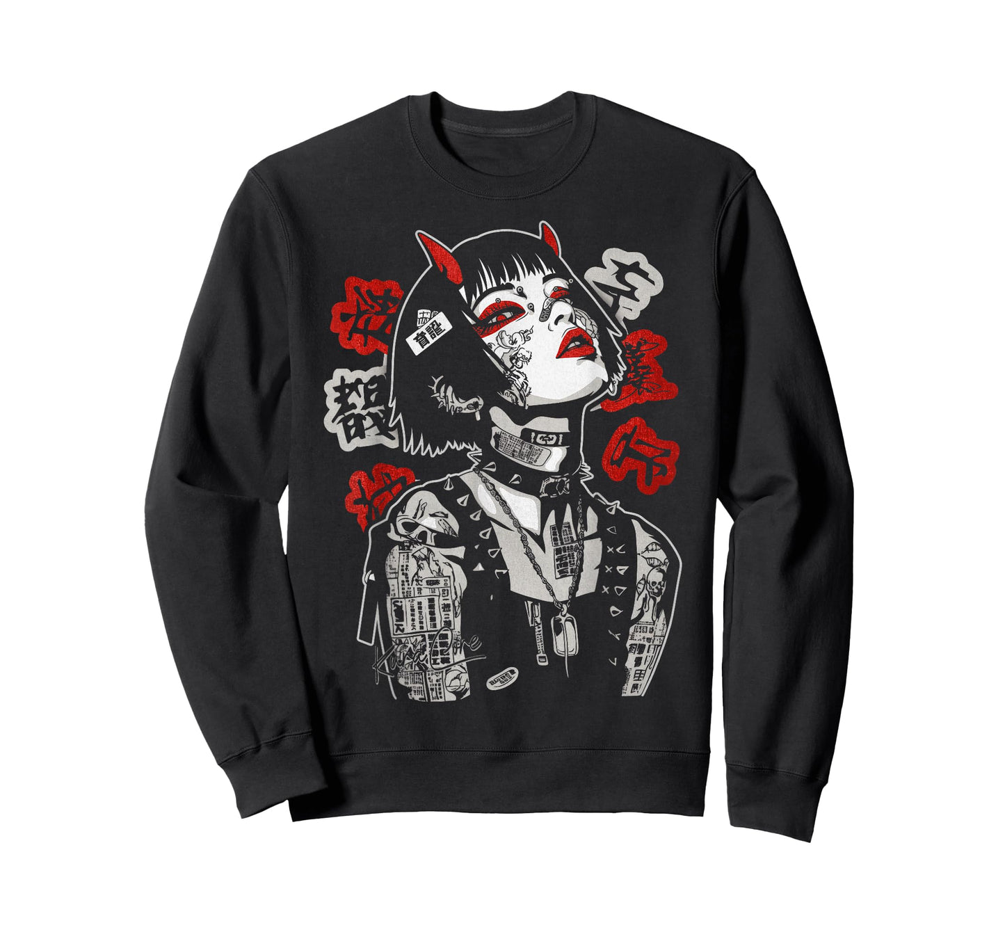 Japanese Streetwear Cyberpunk Y2K Techwear Retro Manga Anime T-Shirt