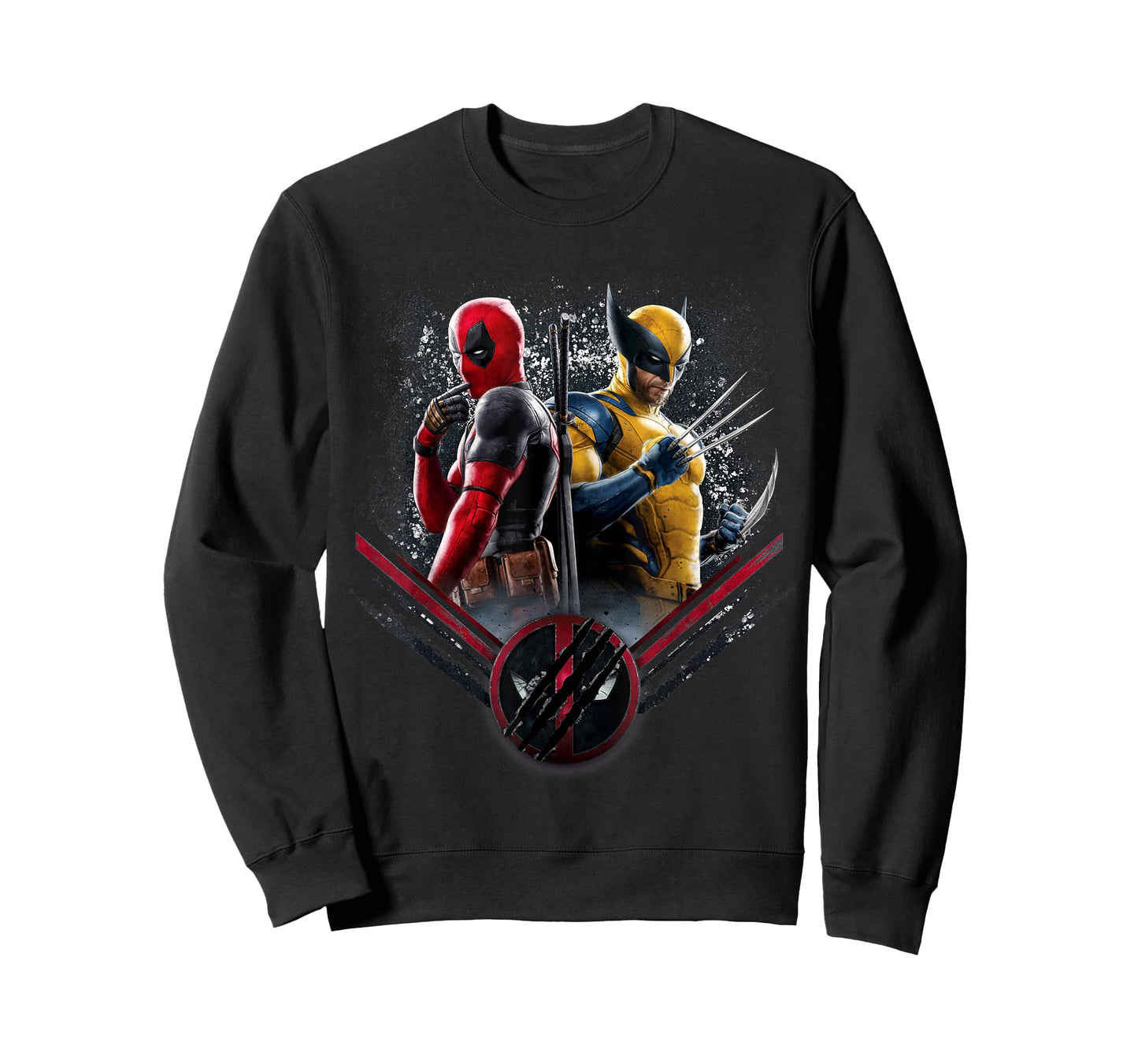 Marvel Studios Deadpool & Wolverine Side-by-Side Claw Icon T-Shirt