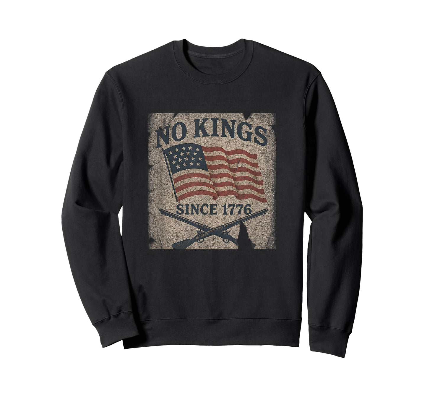 No Kings Since 1776 – Patriotic Rebellion Design T-Shirt