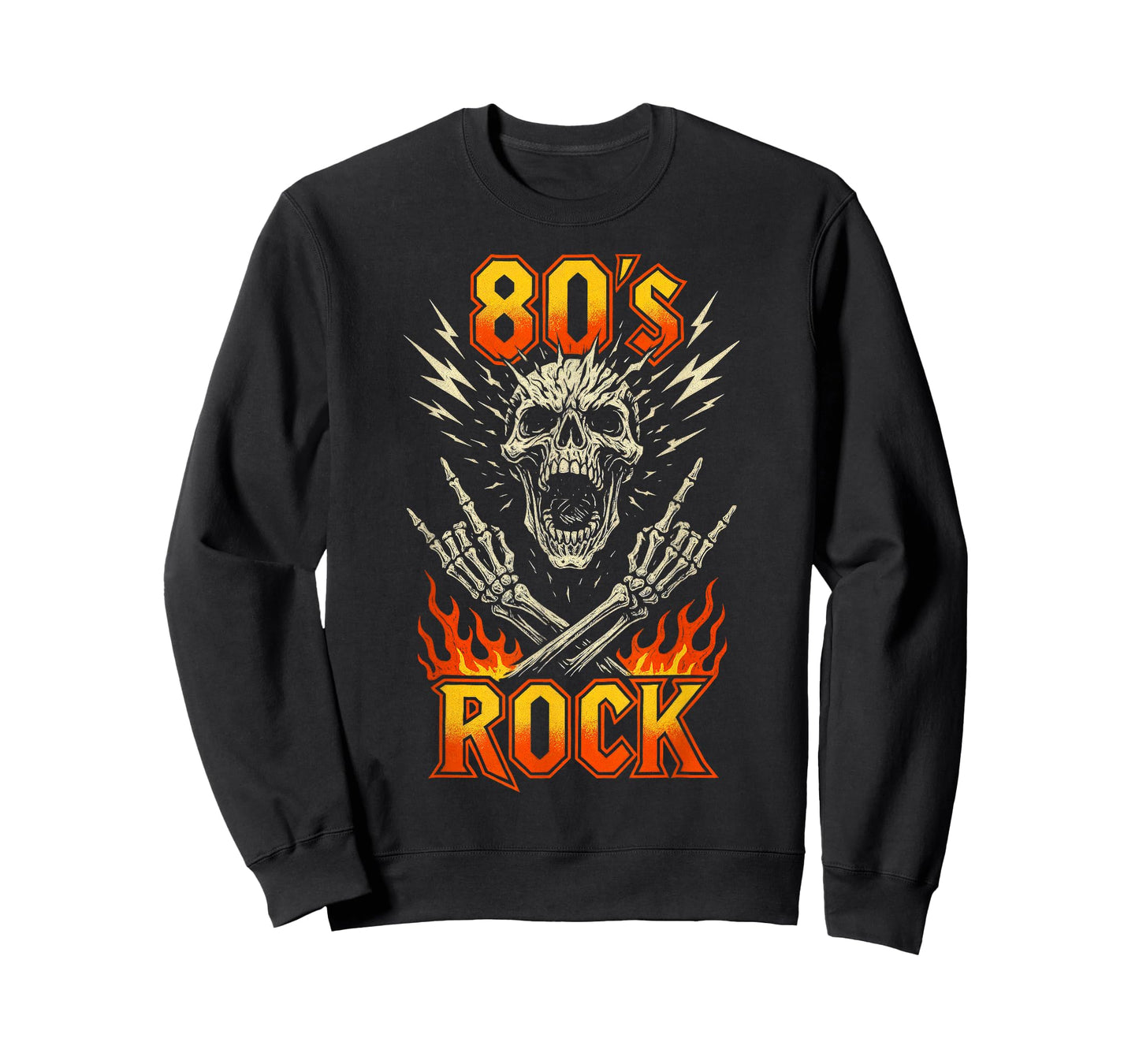 80s Rock Vintage Skull Retro Music Band Gift T-Shirt