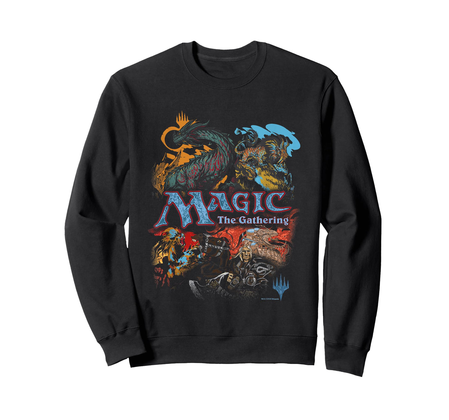 Magic: The Gathering Iconic Retro Fight Scene Chest Poster T-Shirt