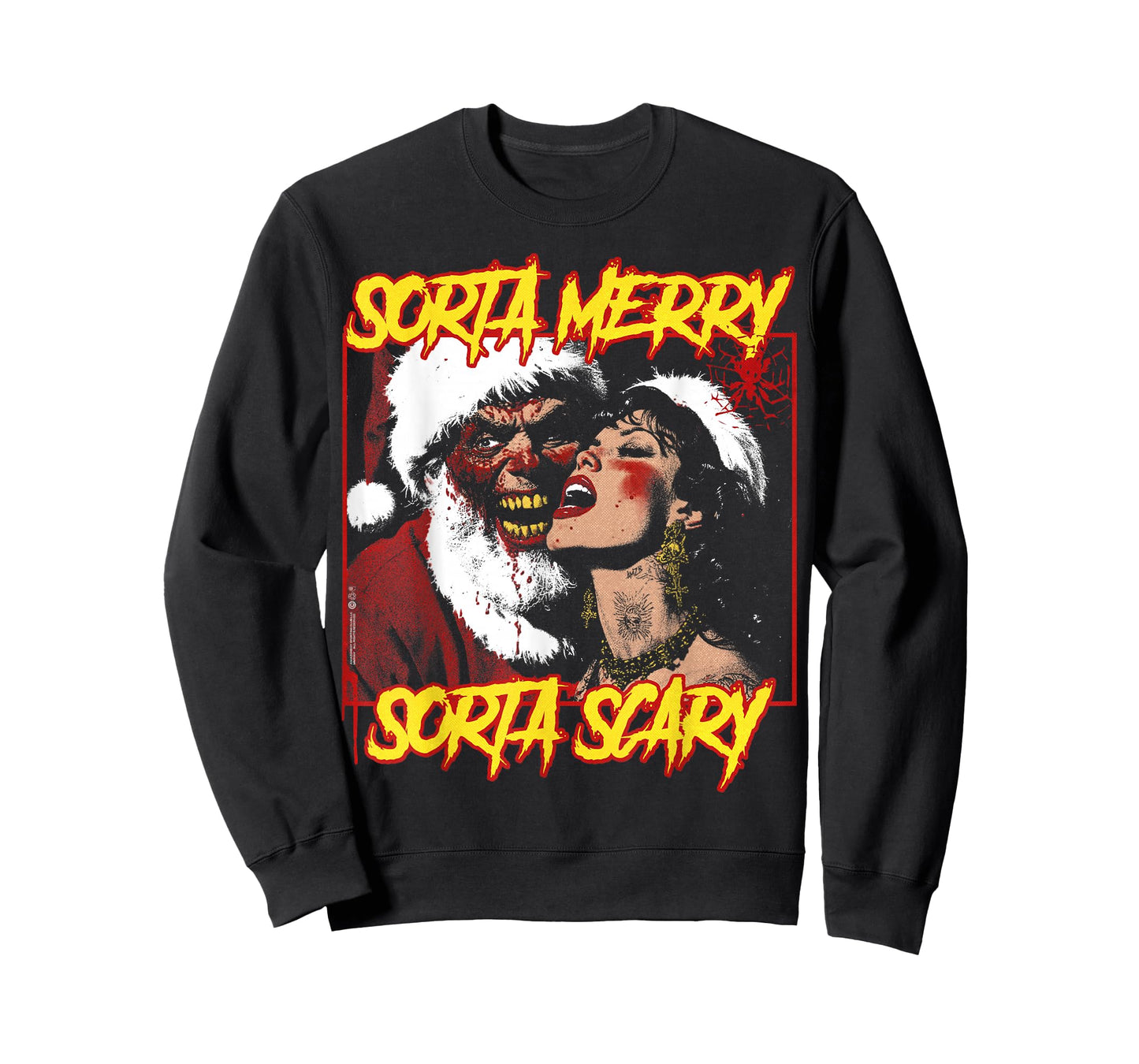 Christmas Vintage Horror Creepy Santa Claus Scary Xmas T-Shirt