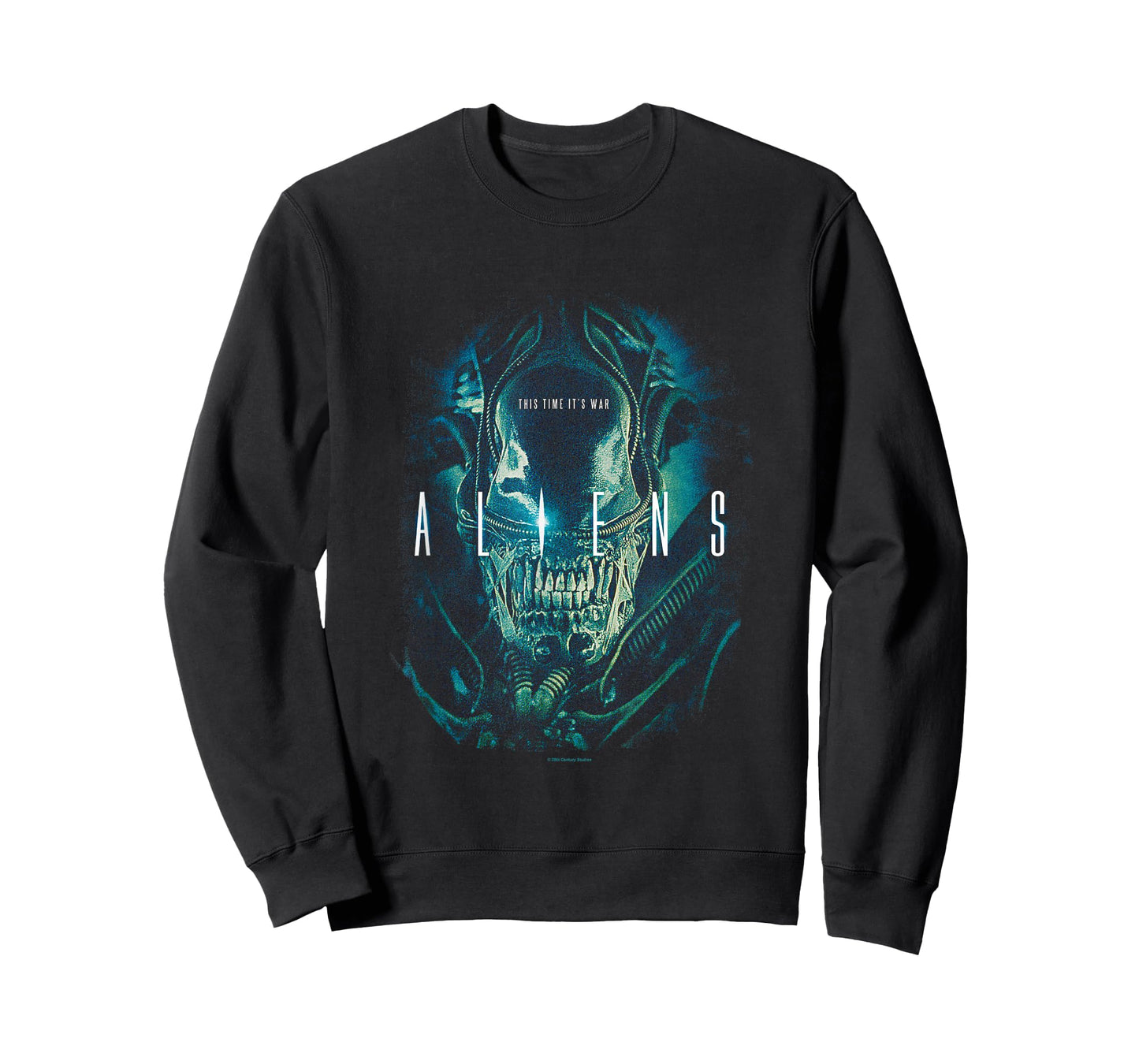 Aliens Iconic Xenomorph This Time It's War Big Chest Poster T-Shirt
