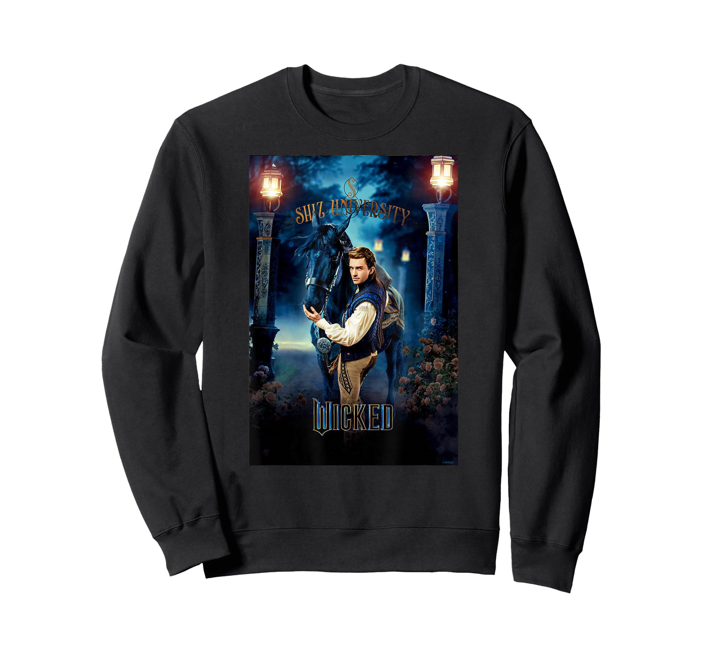 Wicked Fiyero Gates of Shiz Poster T-Shirt