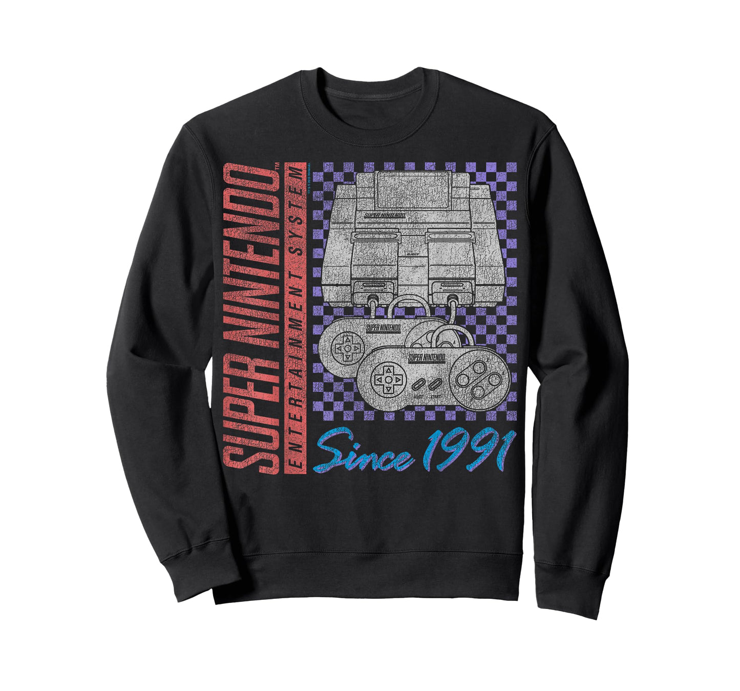Super Nintendo Entertainment System Retro Faded 1991 Logo T-Shirt