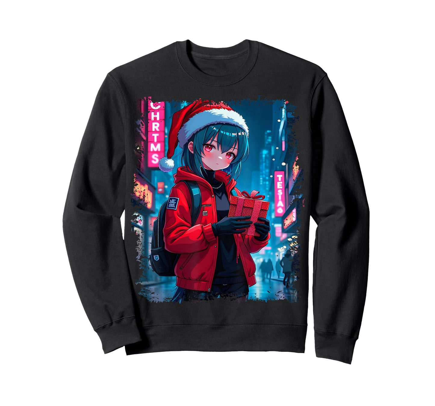 Anime Girl Christmas T-Shirt