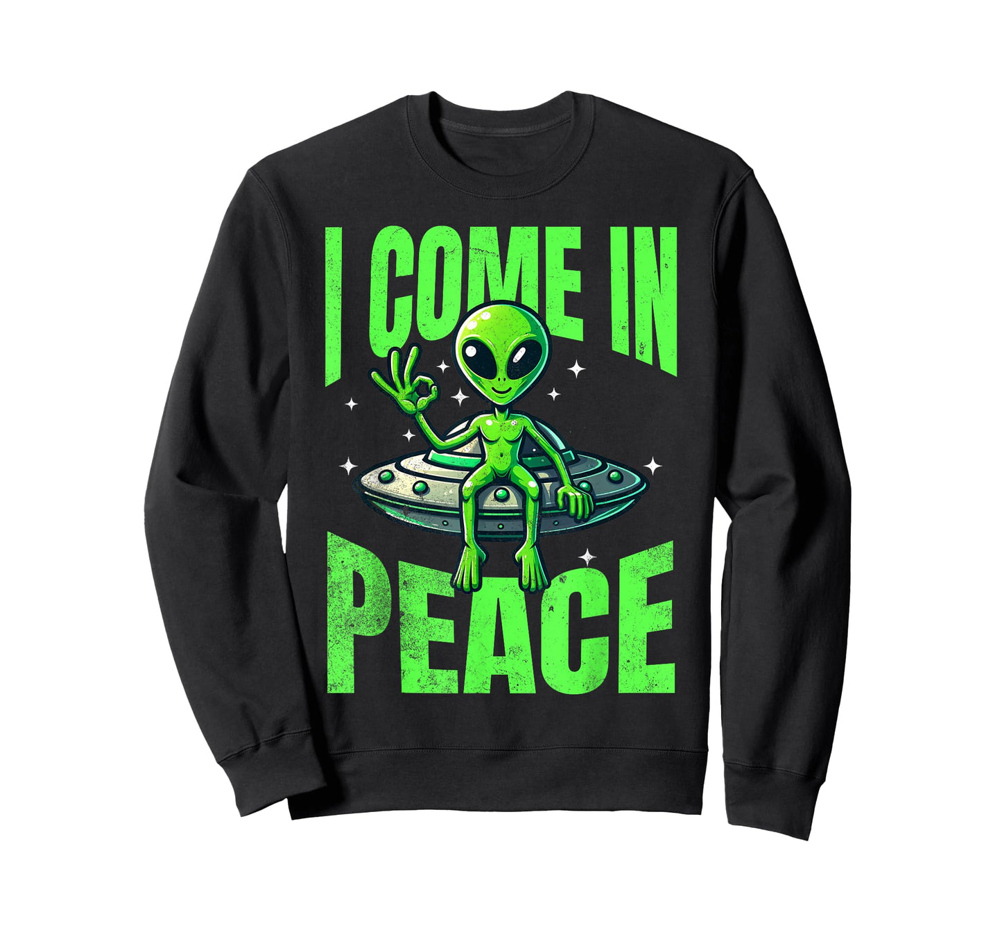 Alien I Come In Peace UFO Extraterrestrial T-Shirt
