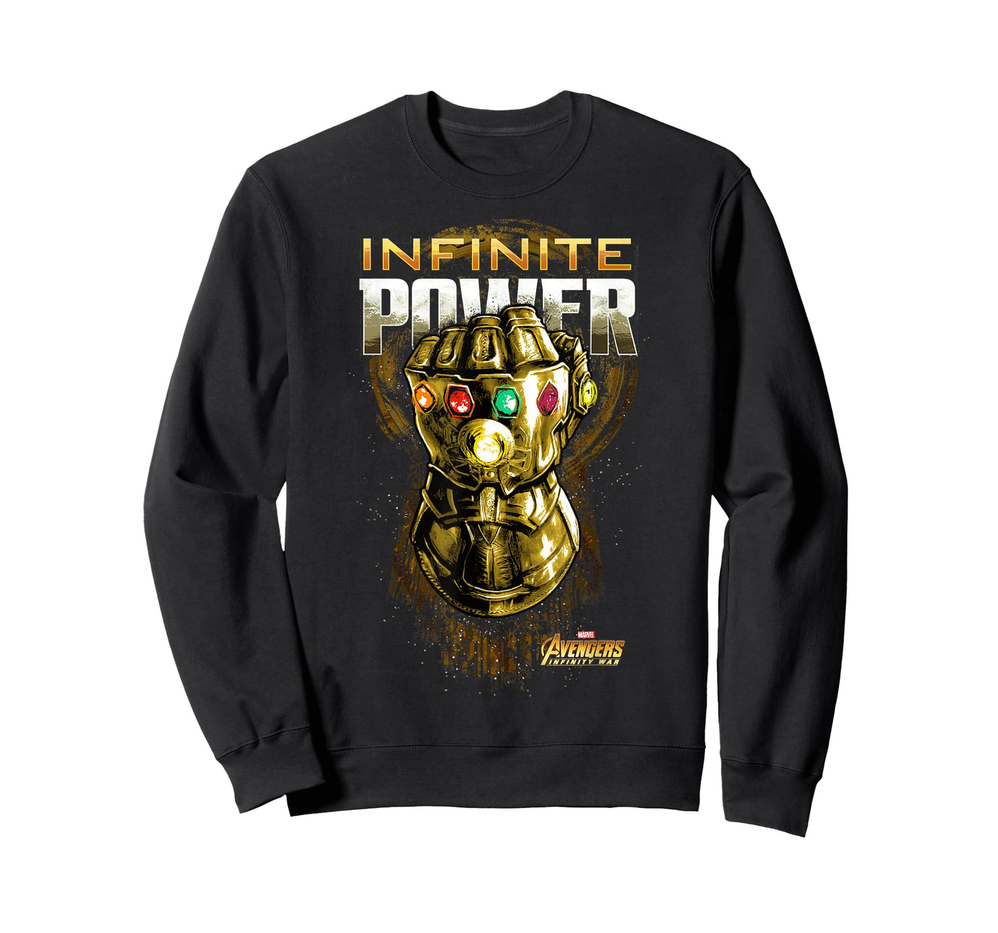 Marvel Avengers Infinity War Gold Gauntlet Graphic T-Shirt T-Shirt