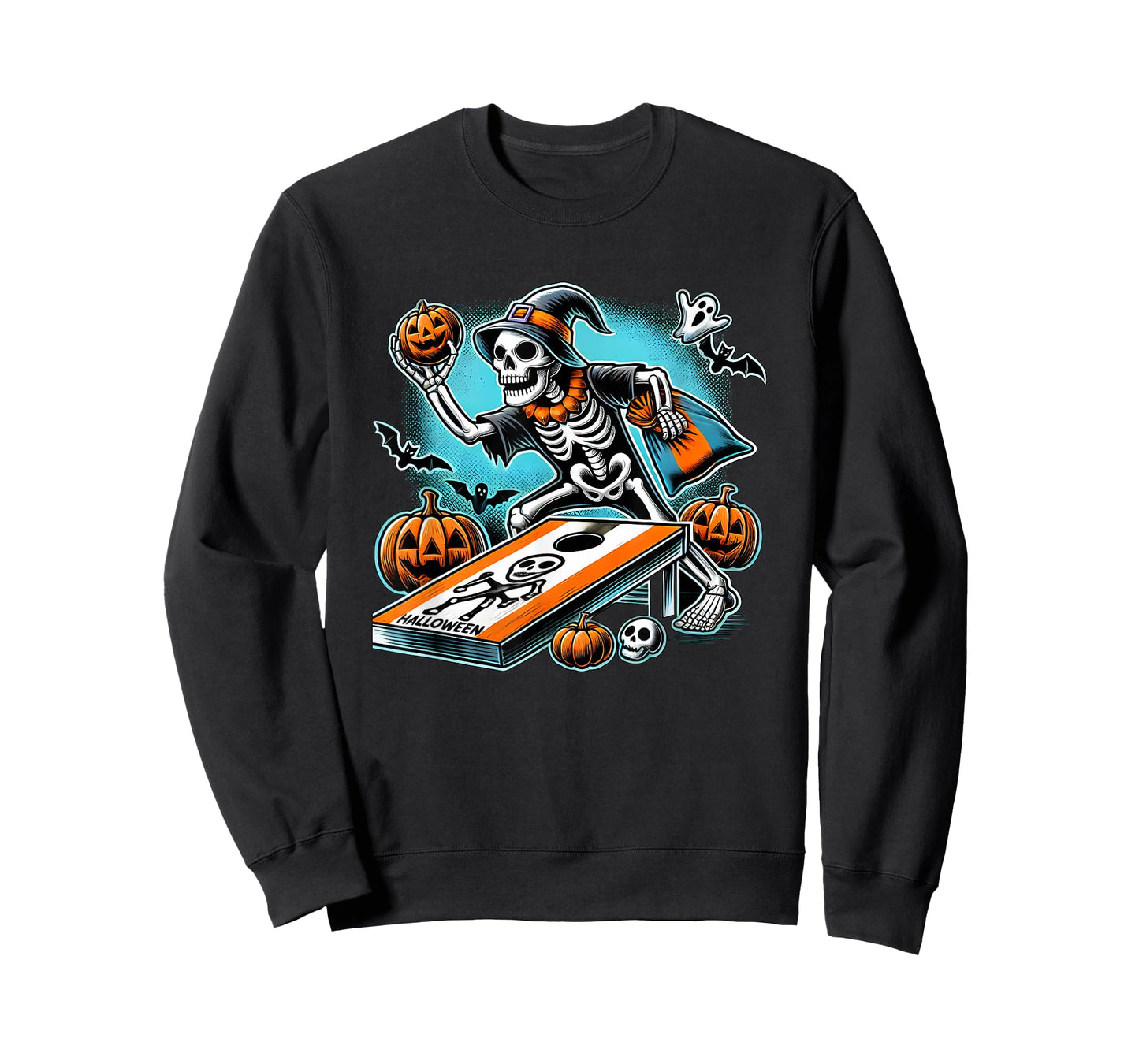 Halloween Skeleton Cornhole T-Shirt