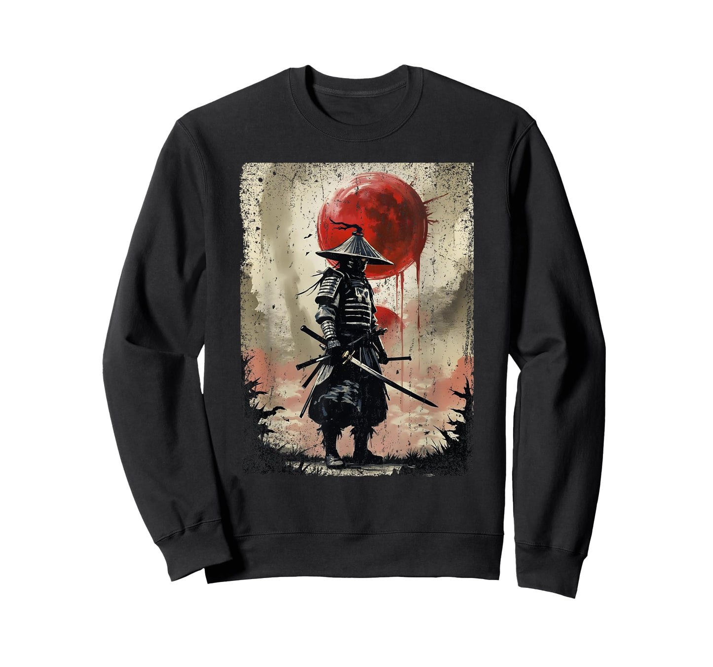 Japanese Art Samurai Vintage Fighter Retro T-Shirt