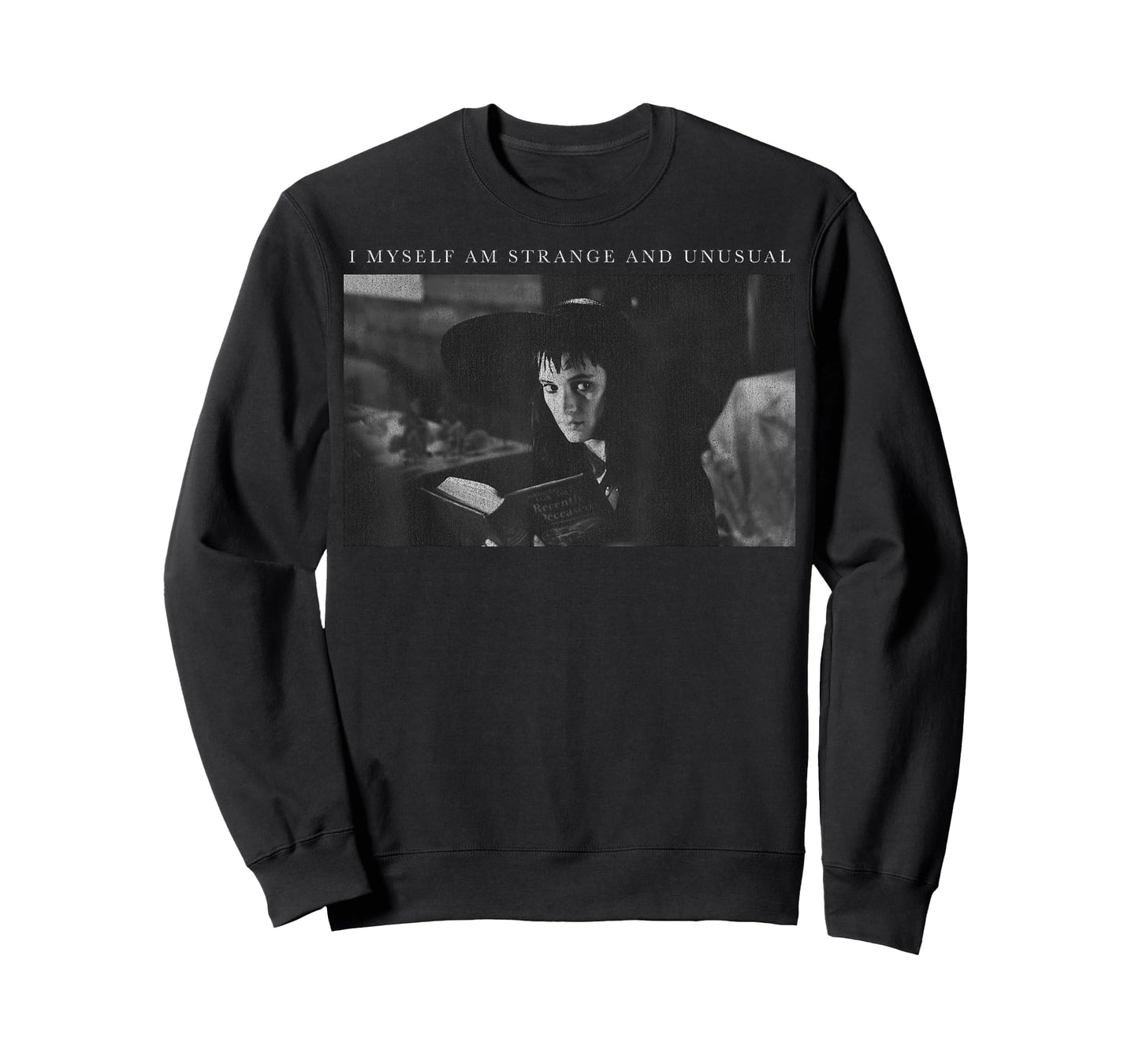 Beetlejuice Lydia I Myself Am Strange and Unusual Portrait T-Shirt