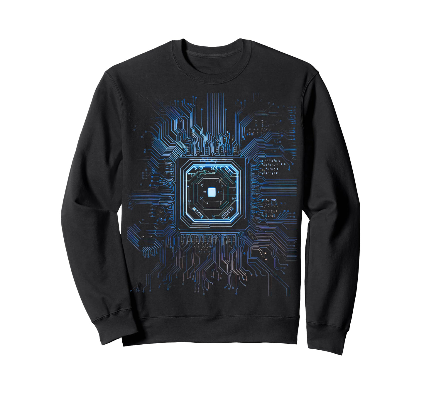 Motherboard Microchip Circuit Black IT Computer Background T-Shirt