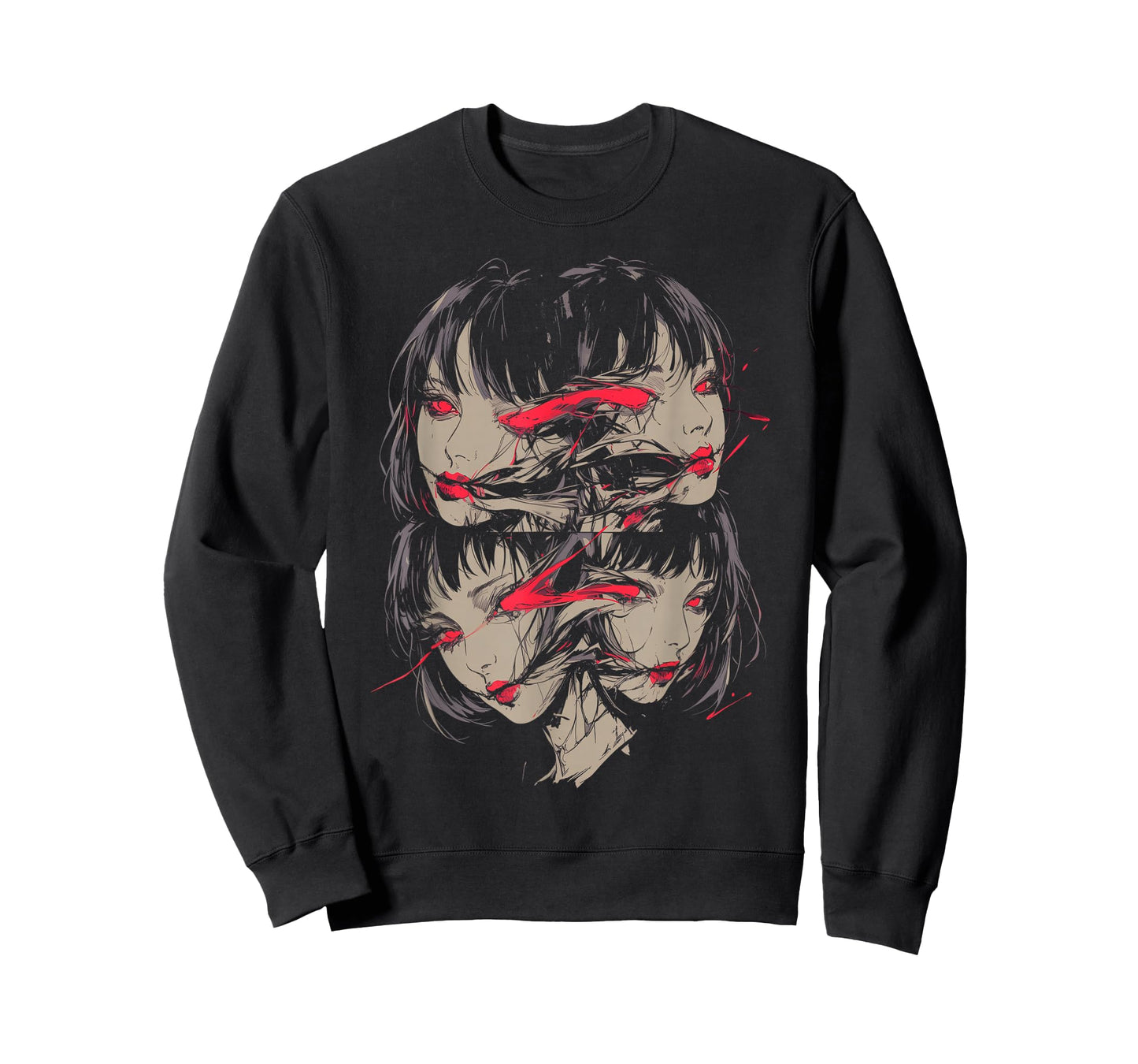 Creepy Horror Anime Manga Girl | Japan Japanese Harajuku T-Shirt